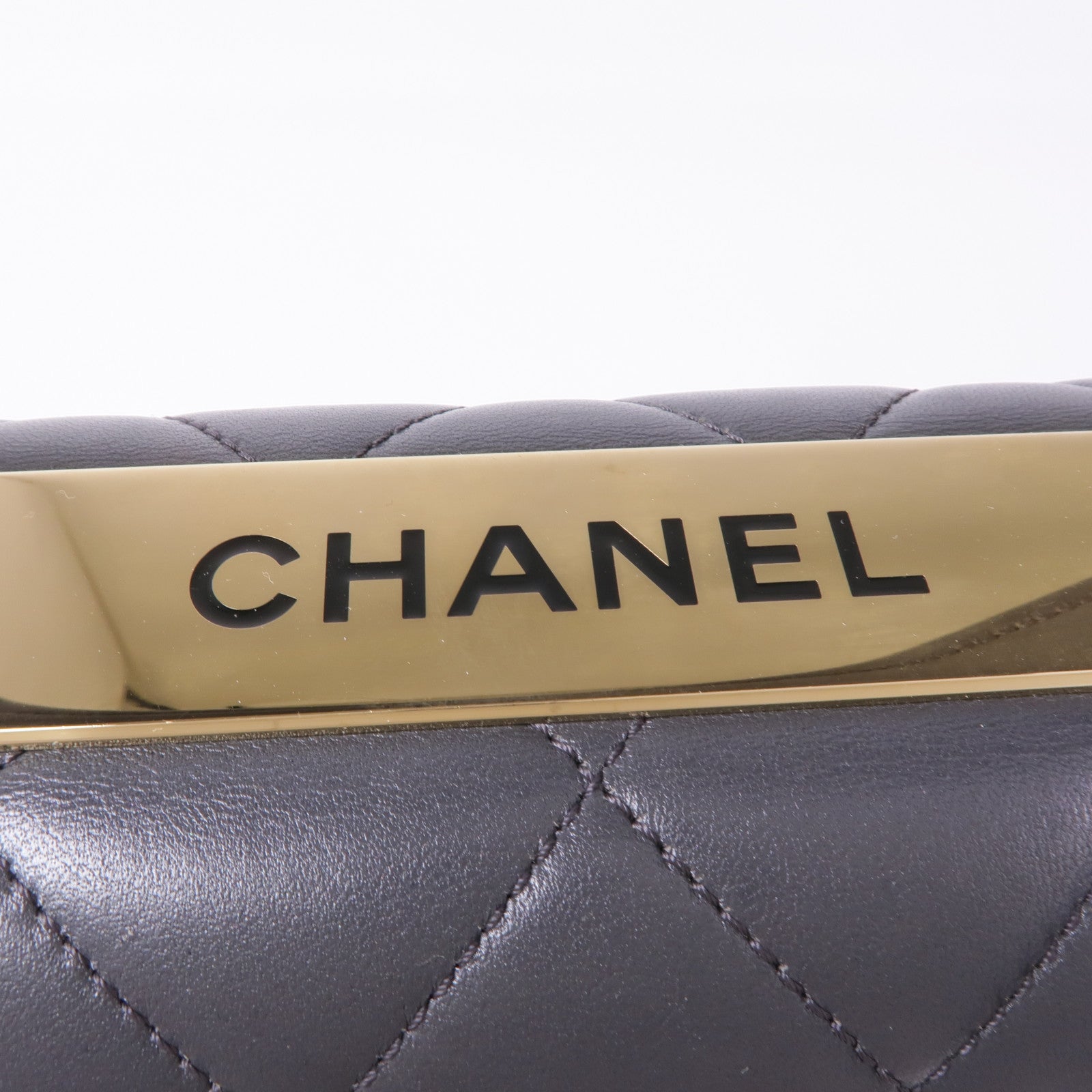 CHANEL 羊皮皮革2way Chain Shoulder Bag金扣手挽肩背兩用袋