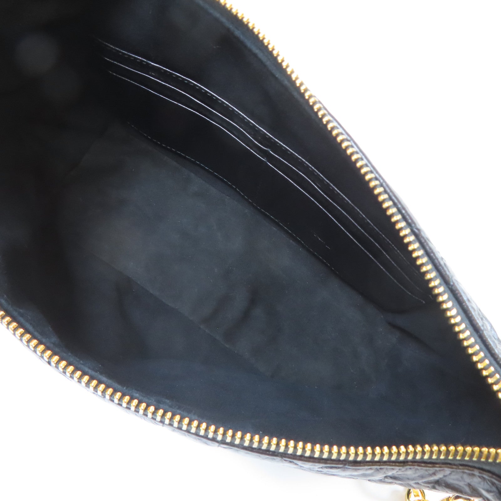 Dior 牛皮皮革Diorstar Hobo Bag金扣肩背袋黑色