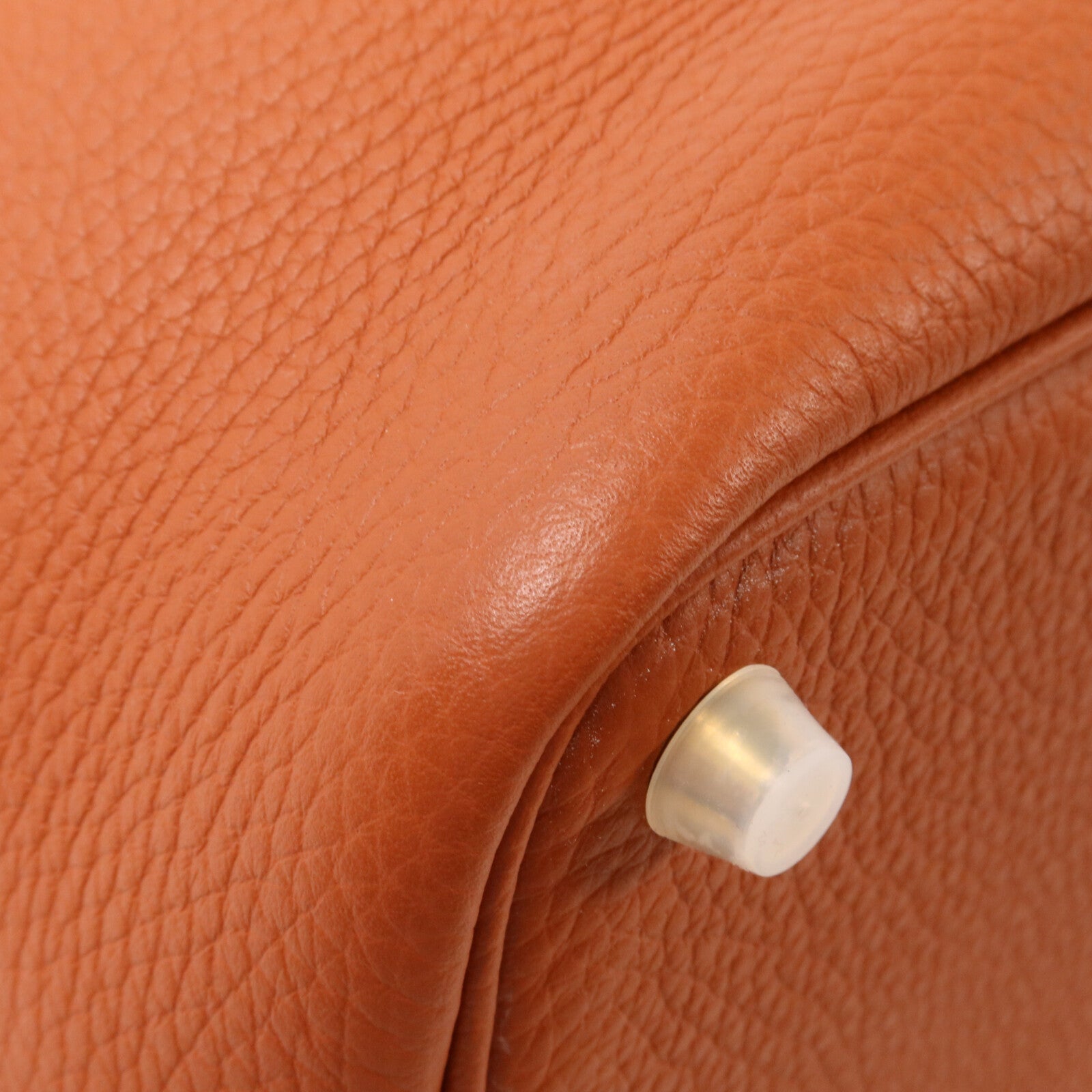 HERMES Clemence皮革Picotin PM手挽袋Cuivre