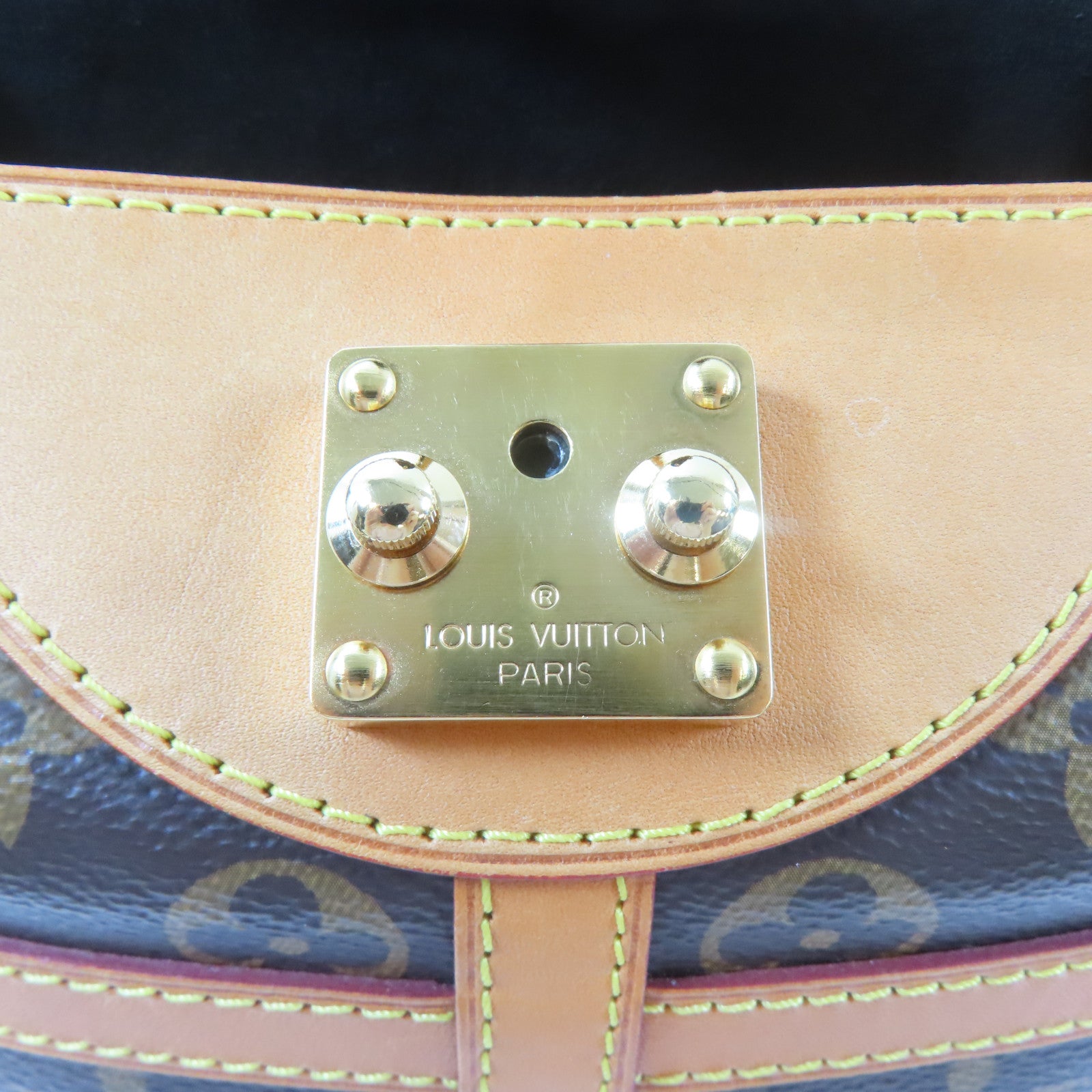 LOUIS VUITTON Monogram Duffle金扣手挽肩背兩用袋啡色