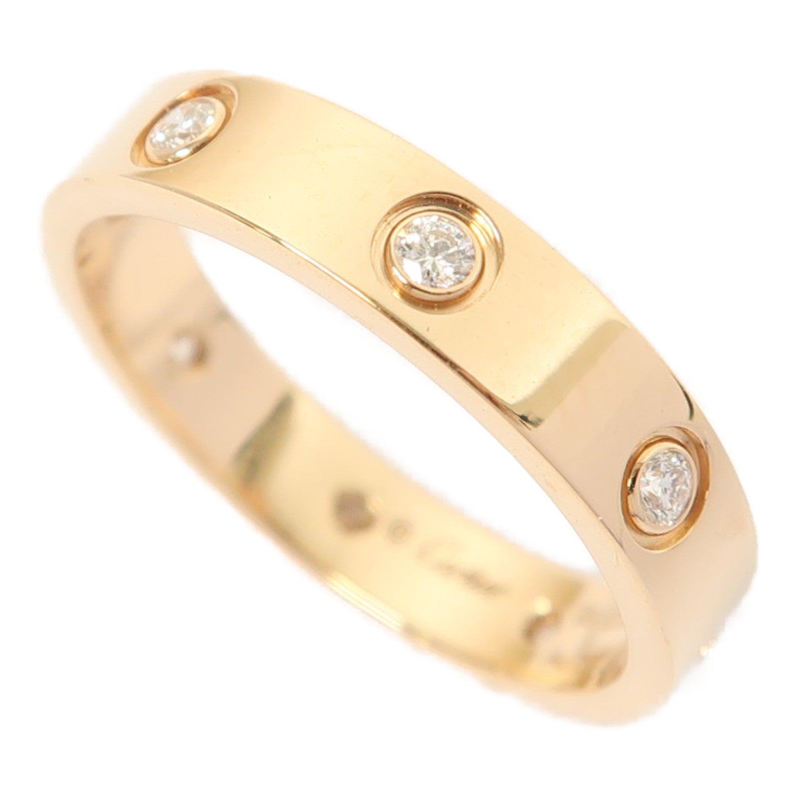 CARTIER 18K玫瑰金Love Ring Mini戒指US#7 #55