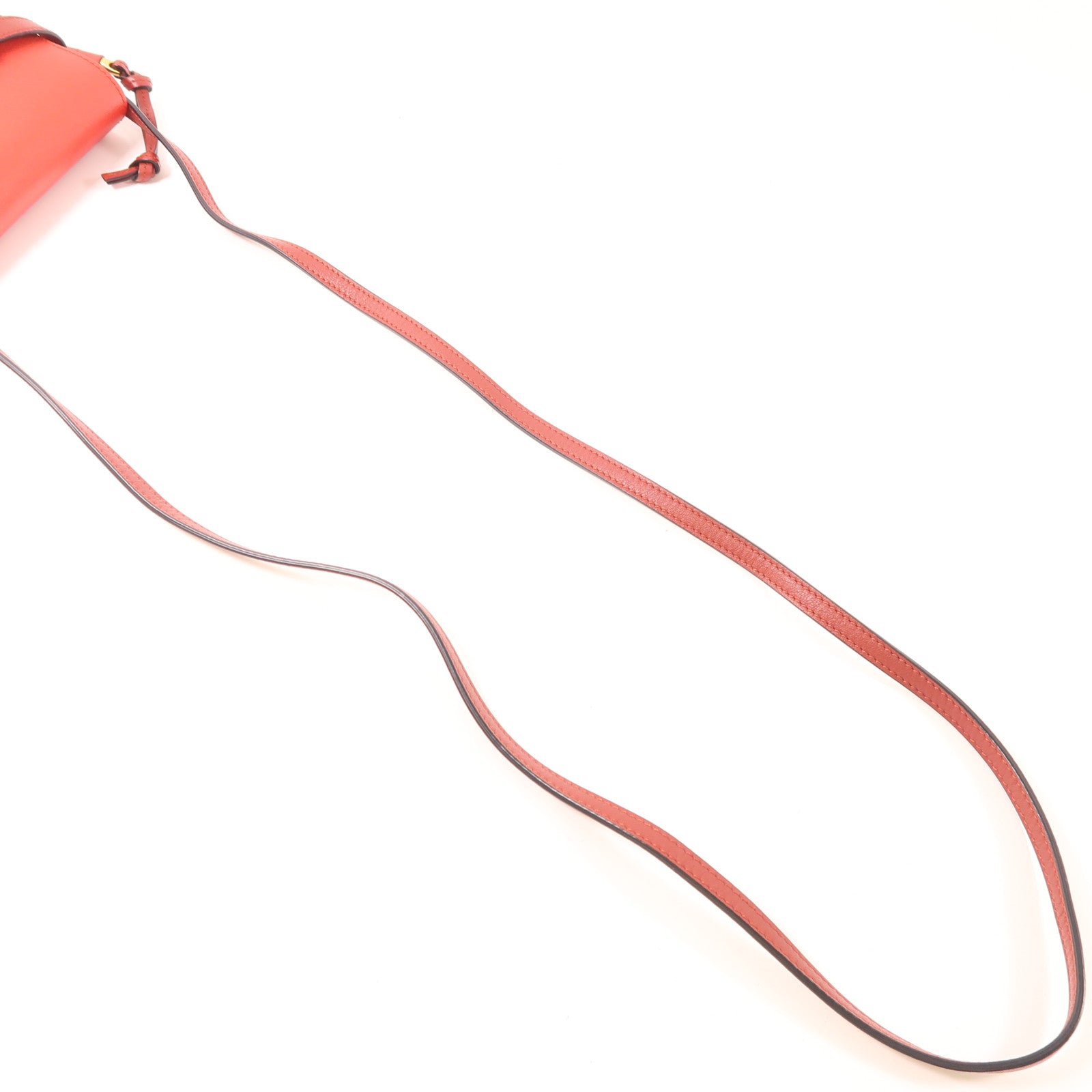 LOEWE 【激減優惠】牛皮皮革Gate Mini金扣肩背袋紅色