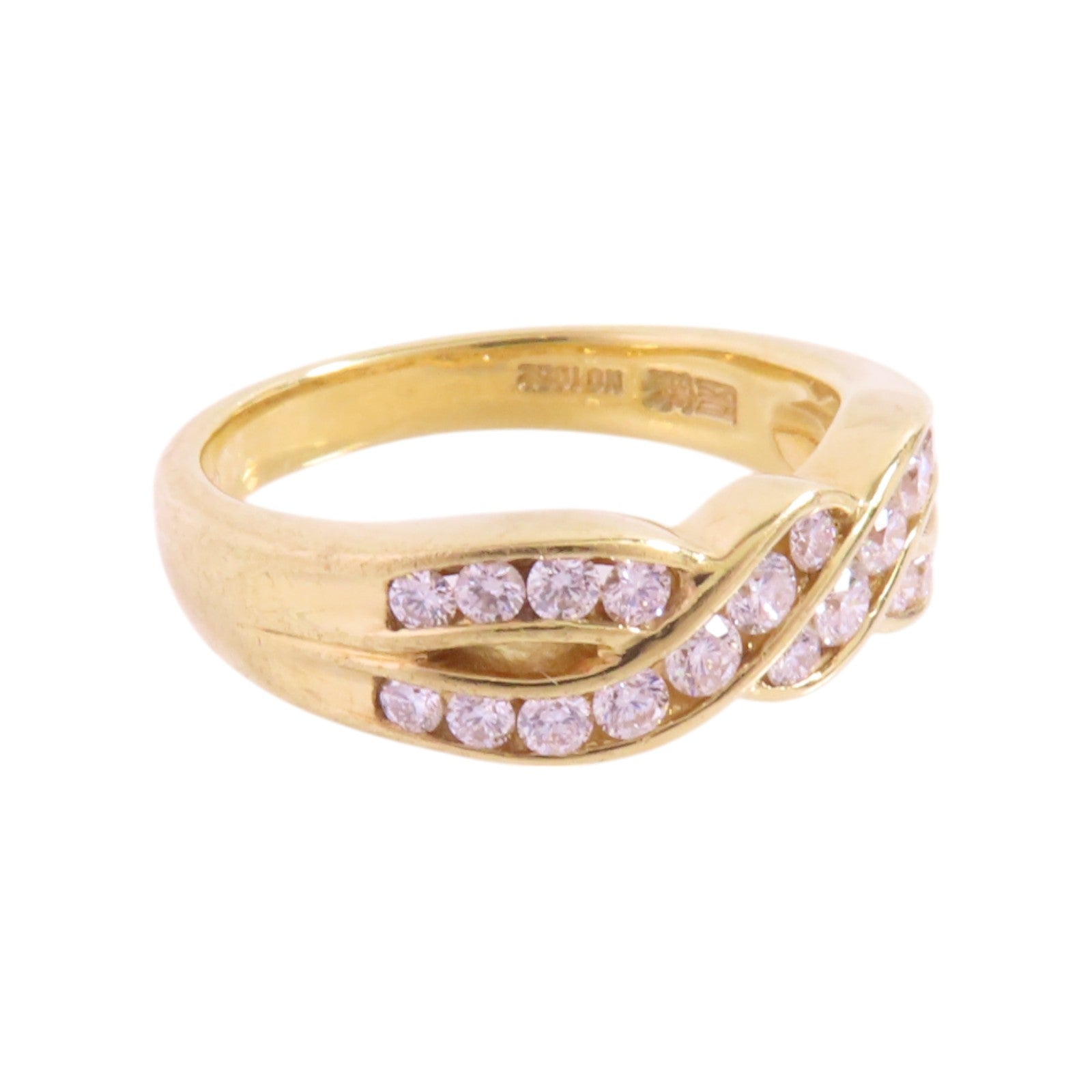 JEWELRY 18K黃金/鑽石Diamond Ring戒指US#6.25