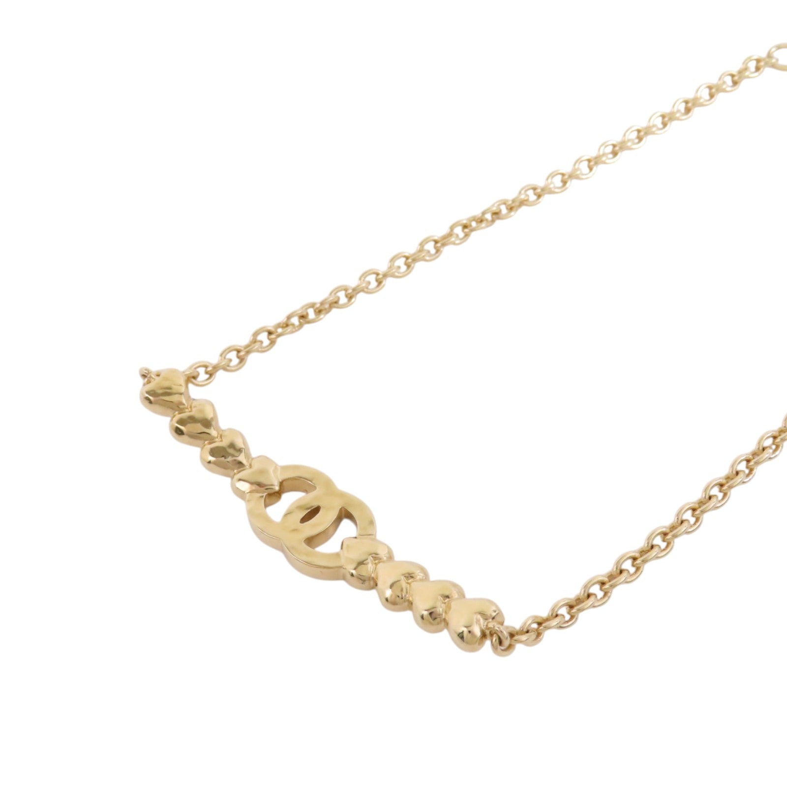 CHANEL CC GHW Necklace B23P Metal Rhinestone
