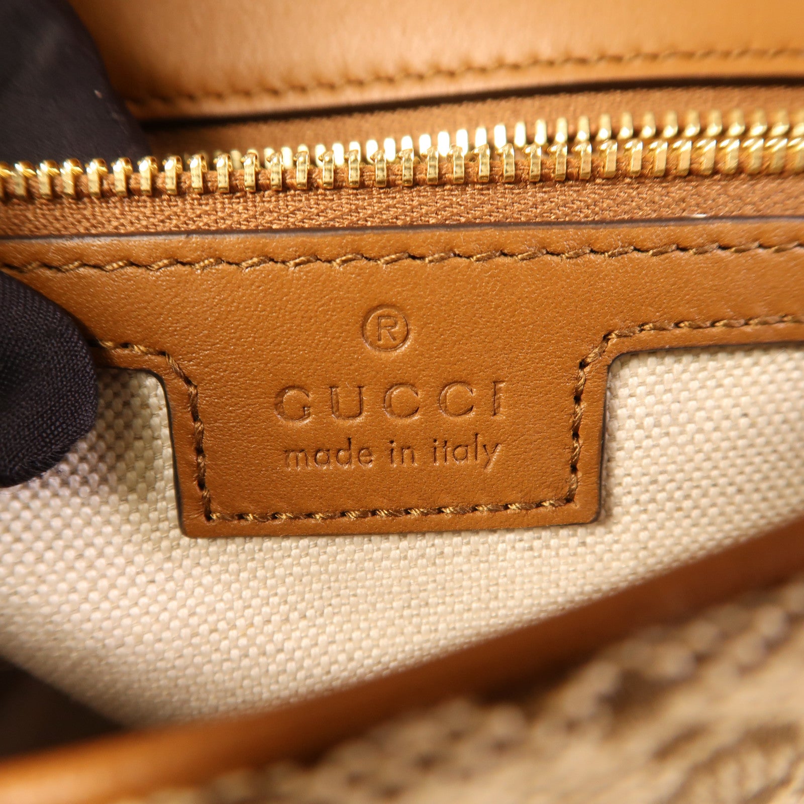 GUCCI GG GHW Blondie Medium 2way Shoulder Bag Canvas Brown