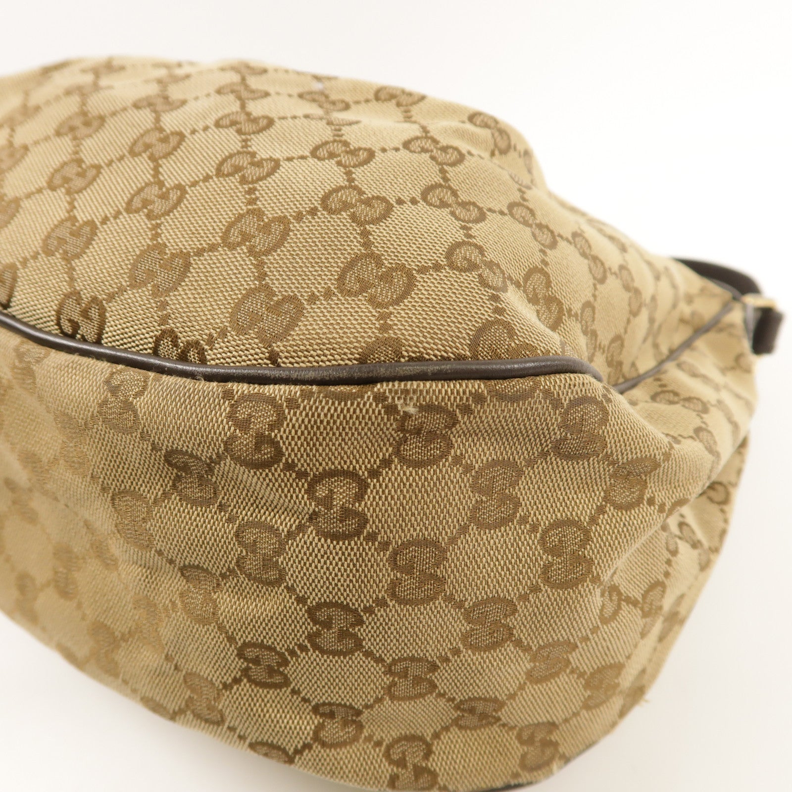 GUCCI GG GHW Shoulder Bag 232955 Canvas Brown