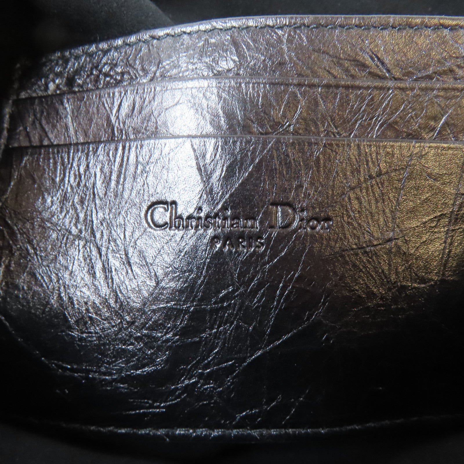 Dior 牛皮皮革Diorstar Hobo Bag金扣肩背袋黑色