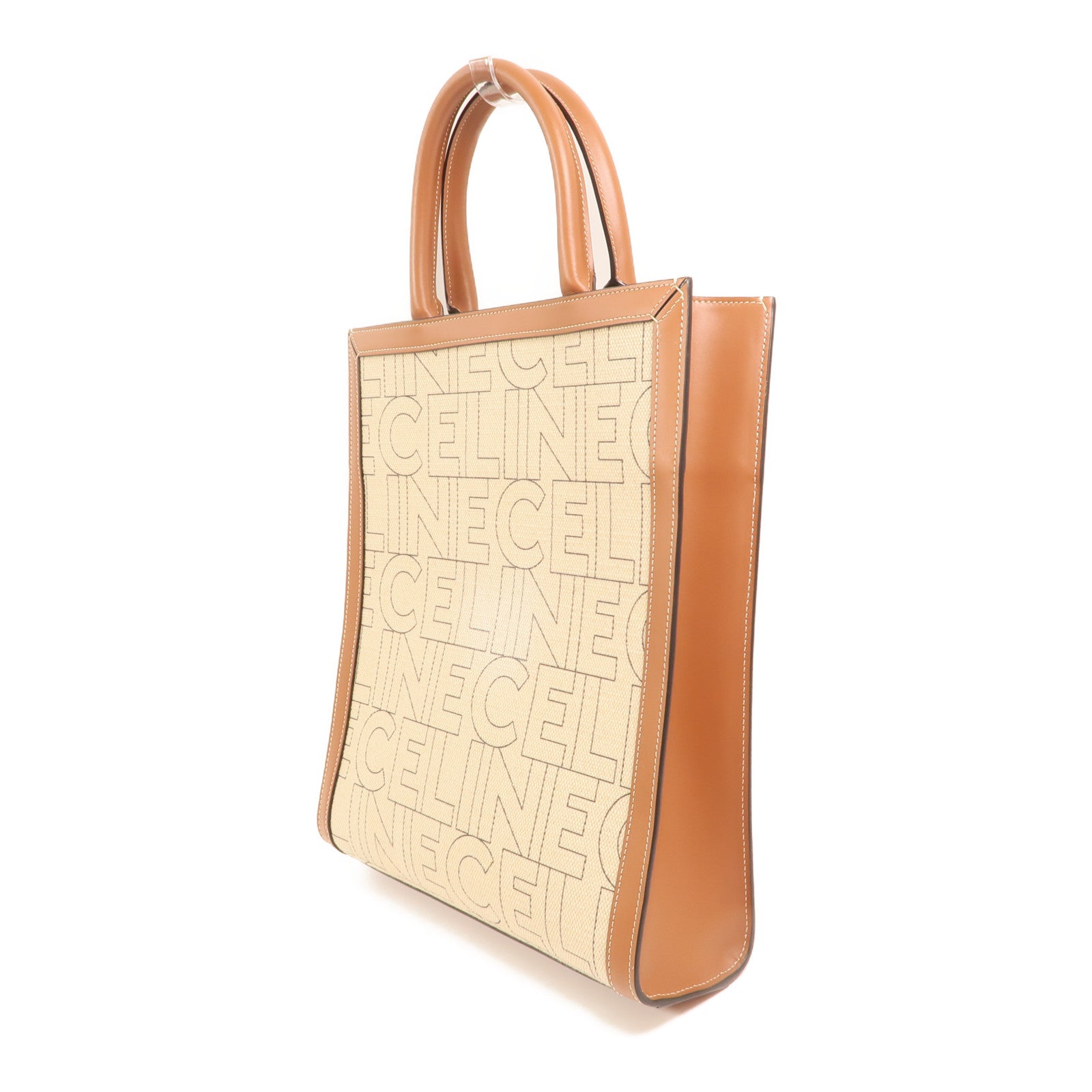 CELINE 帆布Cabas金扣手挽肩背兩用袋