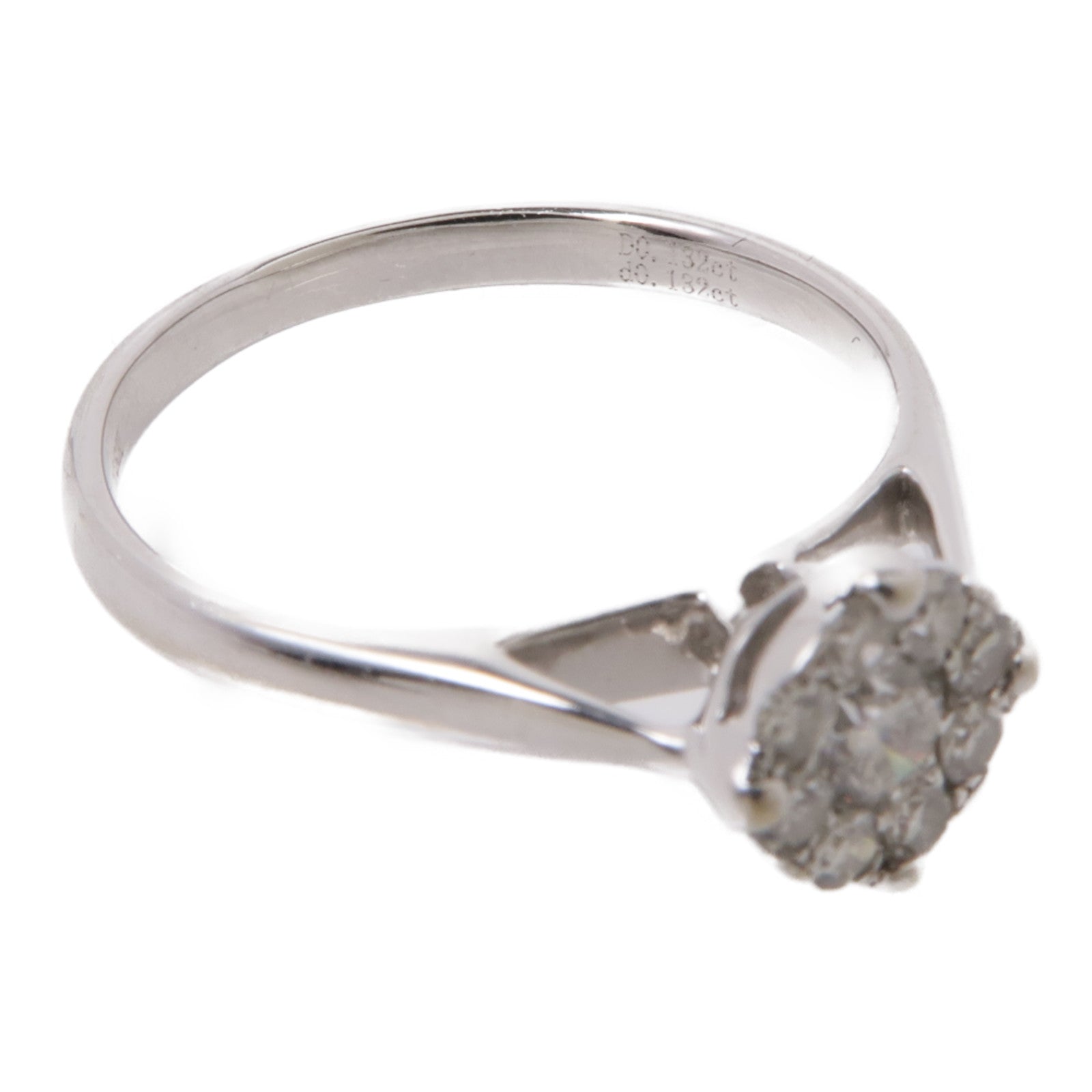 JEWELRY 【激減優惠】18K白金Diamond Ring鑽石戒指US#5.25