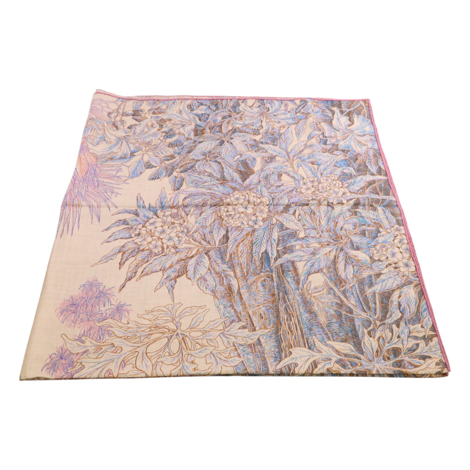 HERMES 羊絨/絲質Mors A Jouets Bandana Shawl 140絲巾