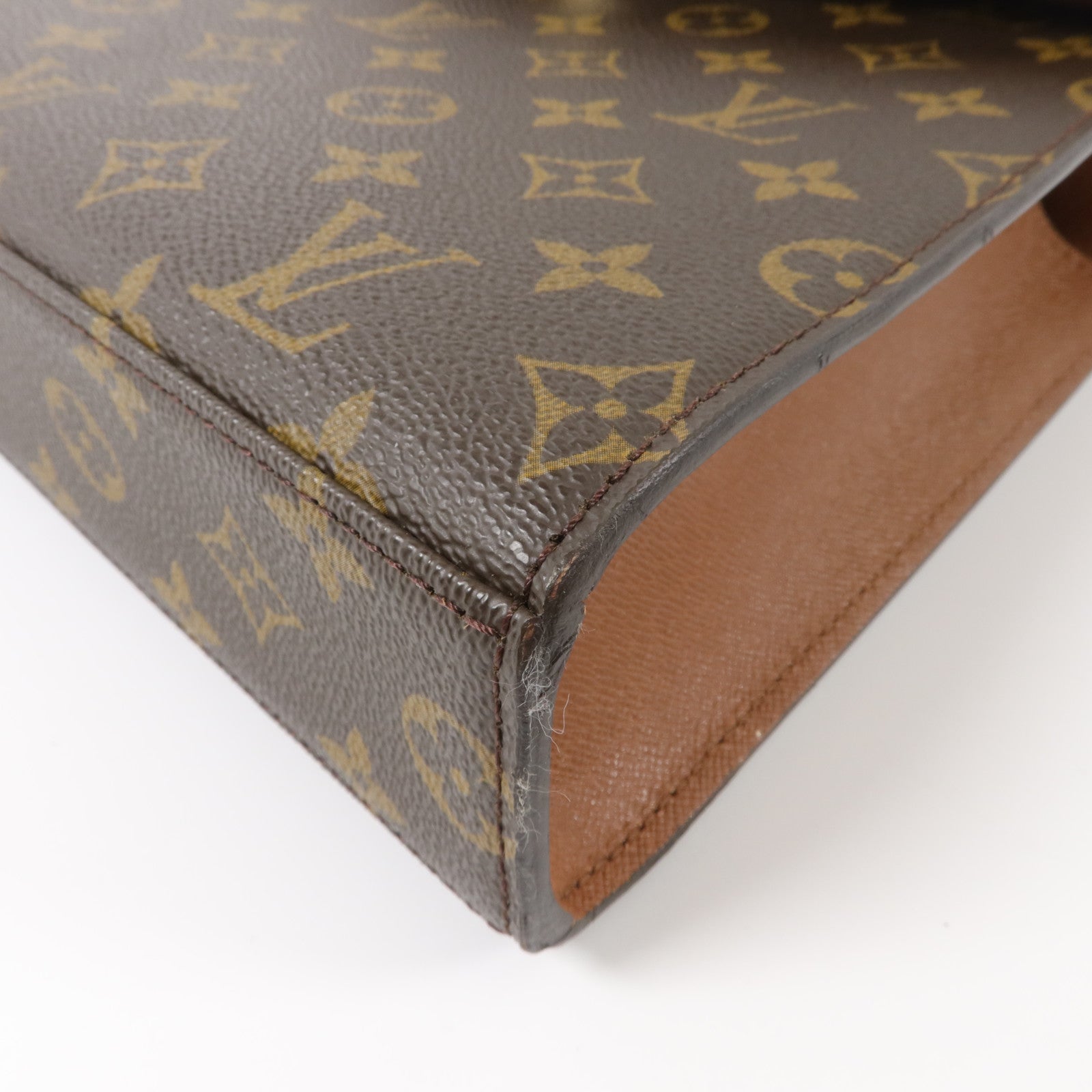 LOUIS VUITTON Monogram Malesherbes金扣手挽袋