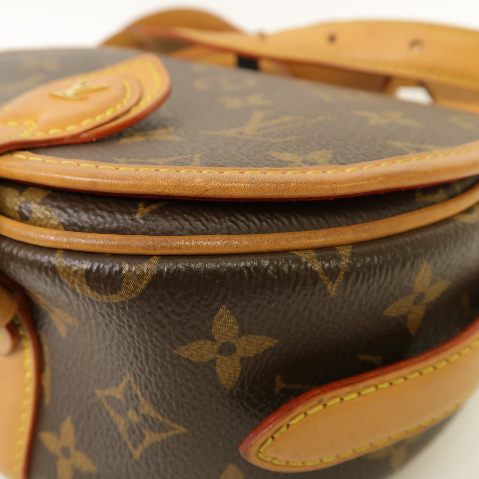 LOUIS VUITTON 【激減優惠】Monogram Tambourine金扣肩背袋棕色