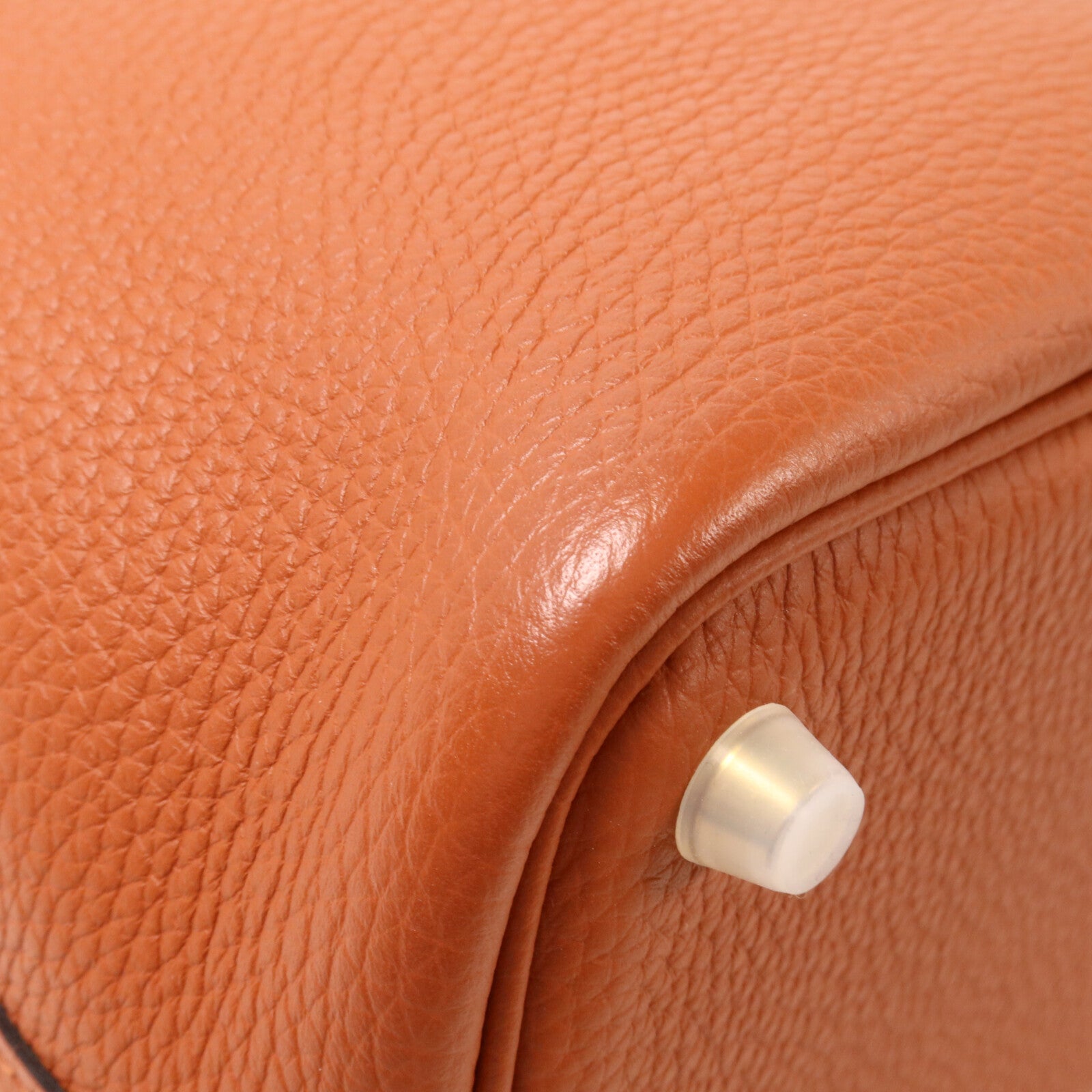 HERMES Clemence皮革Picotin PM手挽袋Cuivre