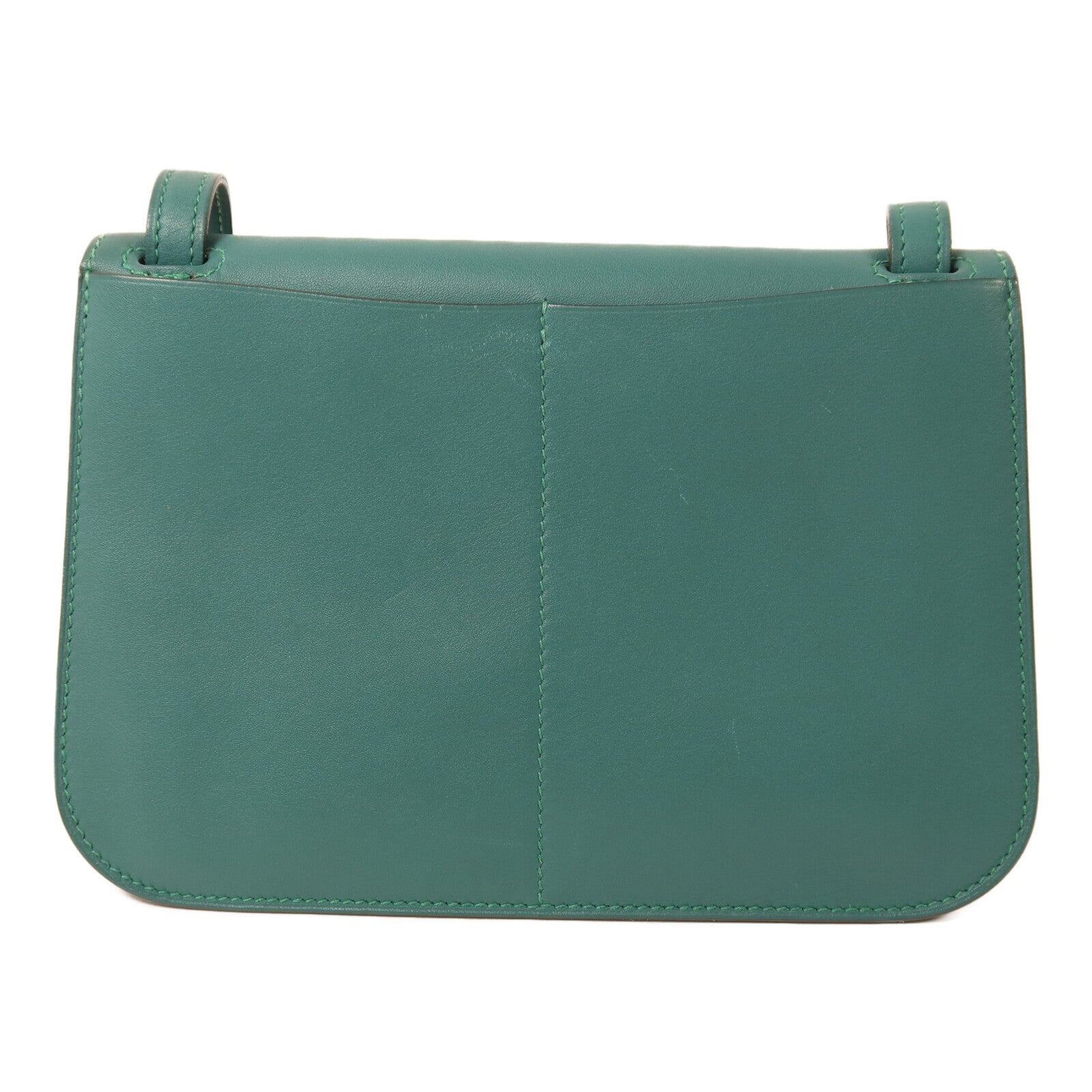 HERMES Swift皮革Mini Halzan手挽肩背兩用袋Malachite