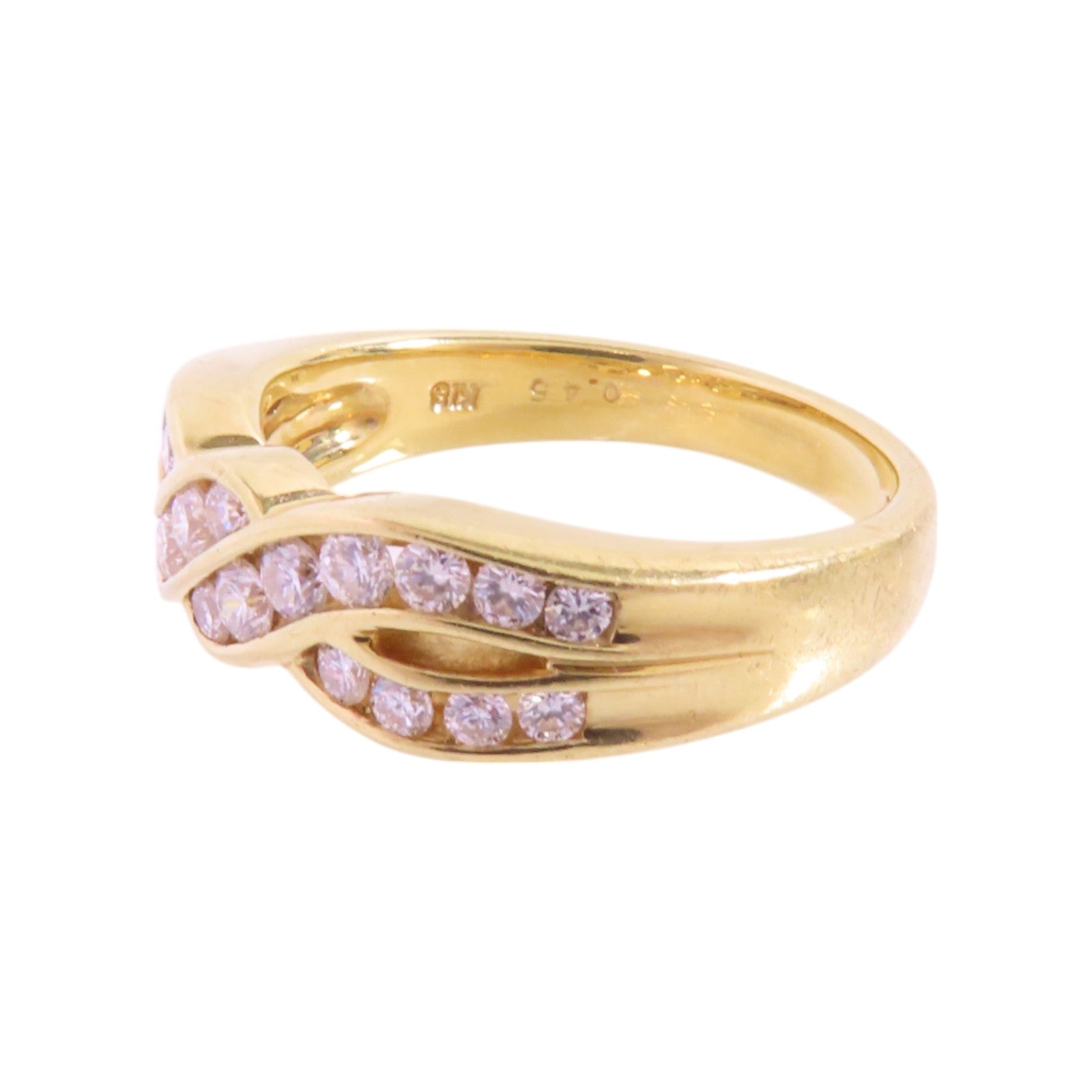JEWELRY 18K黃金/鑽石Diamond Ring戒指US#6.25