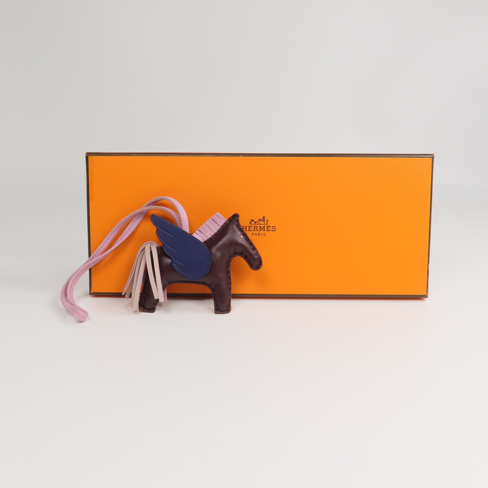 HERMES Milo皮革Rodeo Pegase PM掛飾