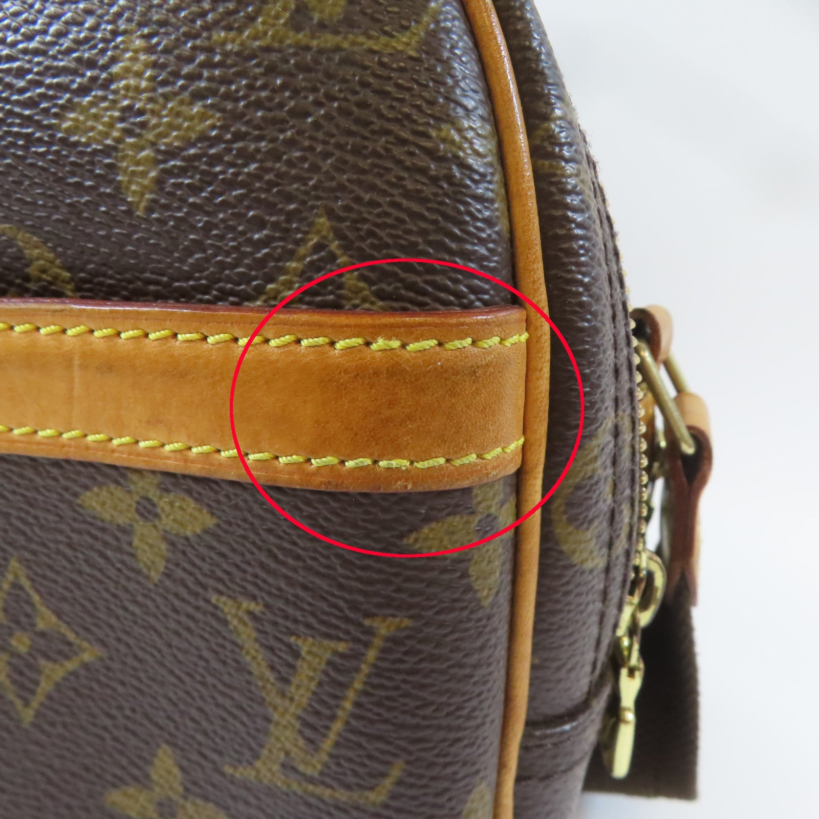 LOUIS VUITTON Monogram Reporter金扣肩背袋啡色