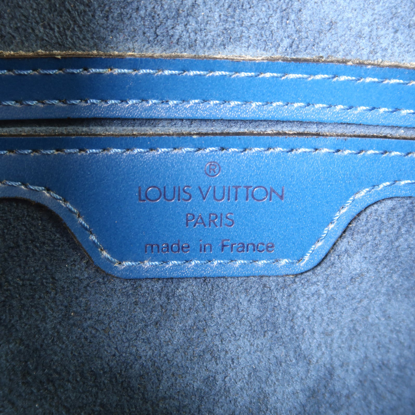 LOUIS VUITTON LV Soufflot Handbag M52225 Epi Blue