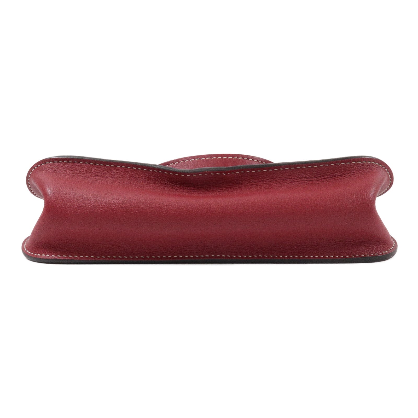HERMES Swift皮革Mini Halzan手挽肩背兩用袋Rouge Grenat