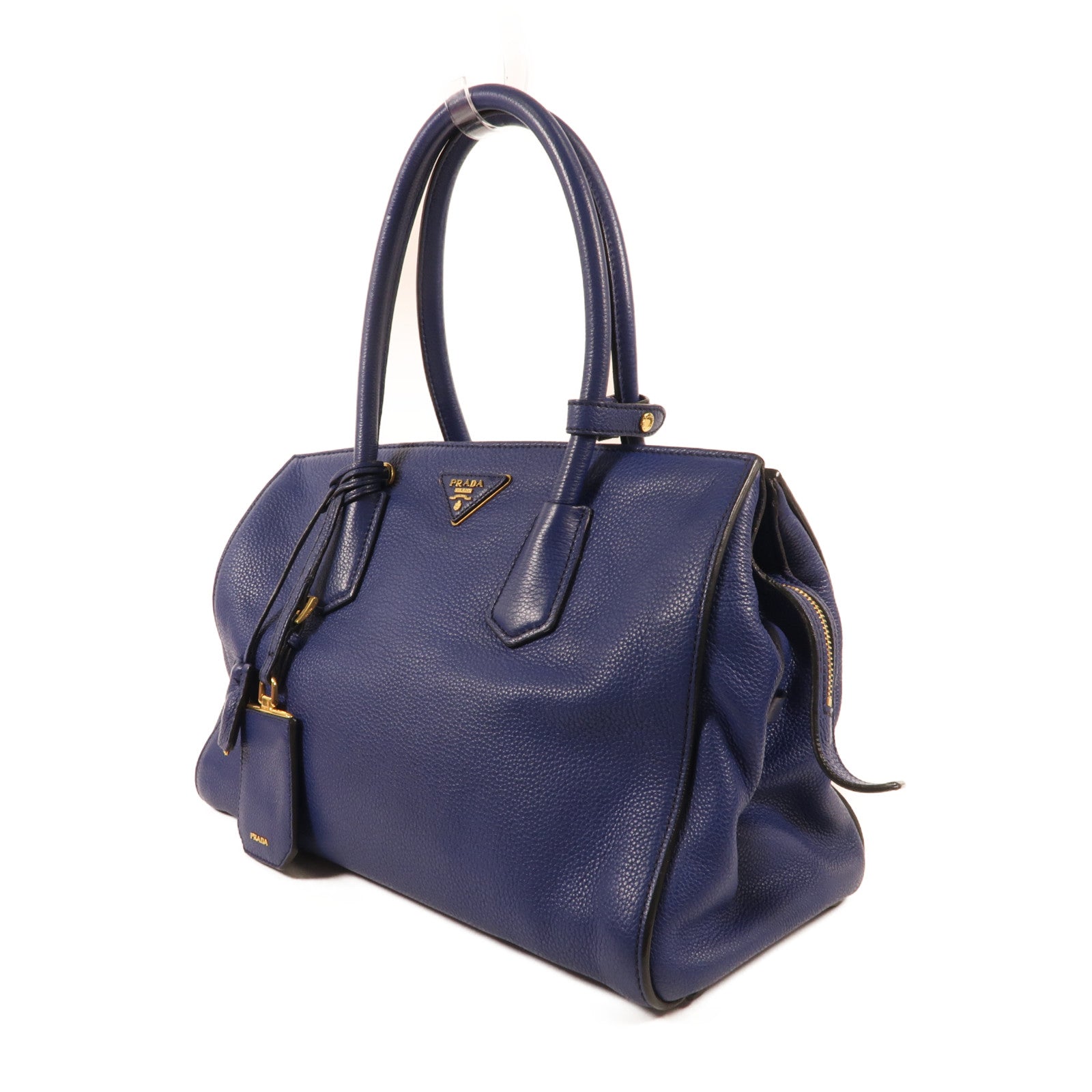 PRADA 牛皮皮革2 way Shoulder金扣手挽肩背兩用袋