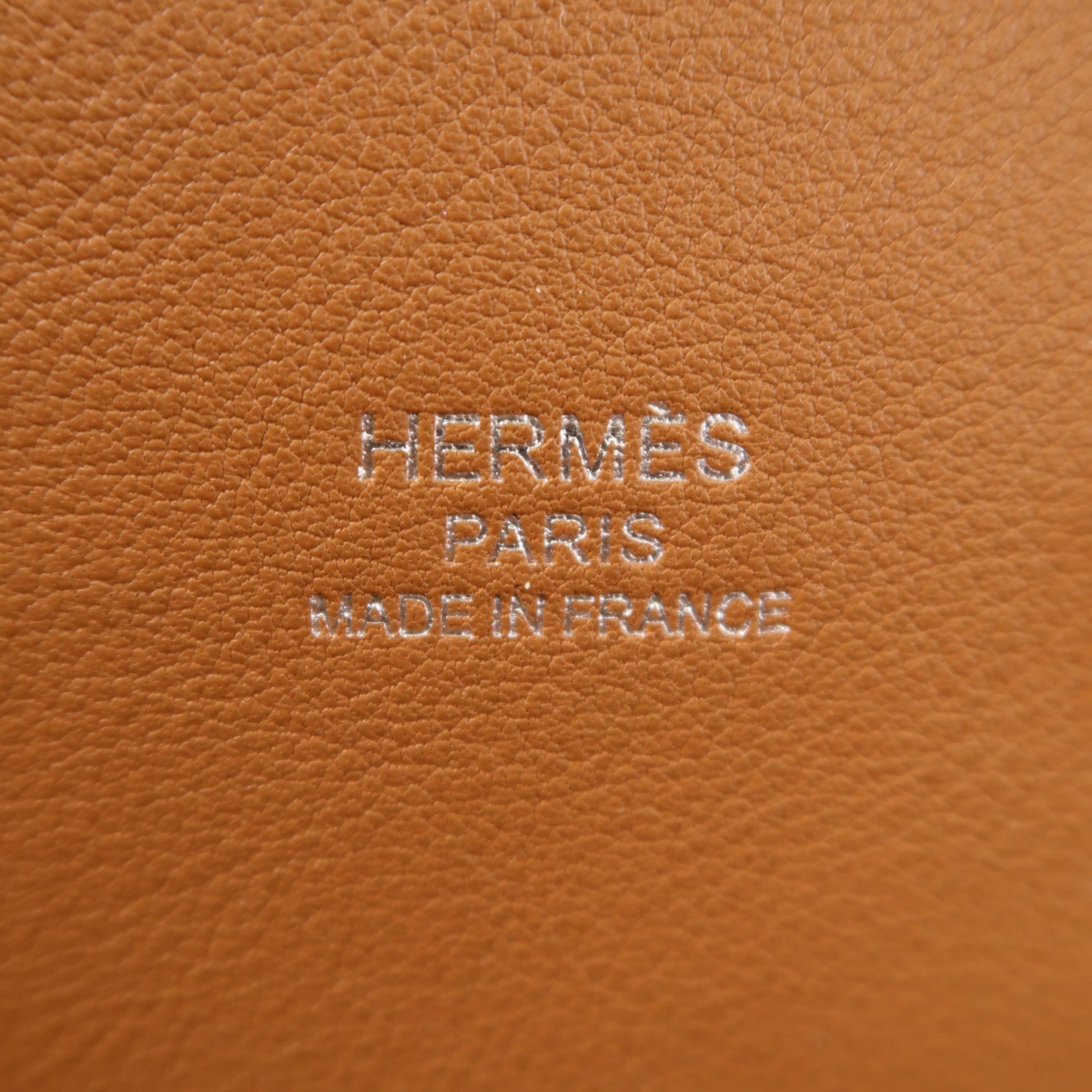 HERMES Chevre皮革Transat 25銀扣手挽袋Gold