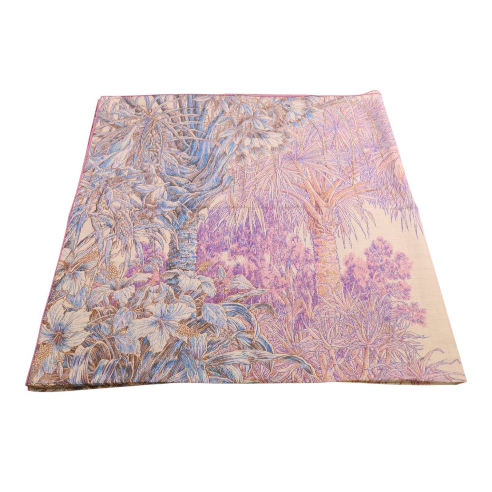 HERMES 羊絨/絲質Mors A Jouets Bandana Shawl 140絲巾