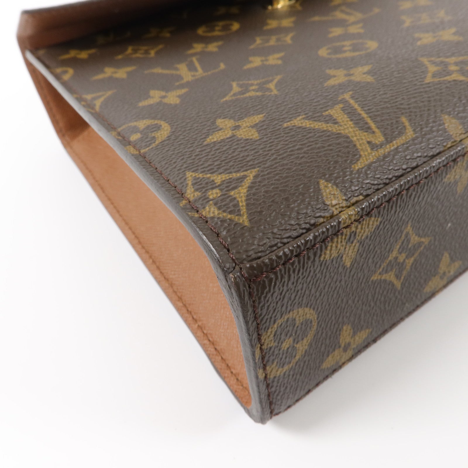 LOUIS VUITTON Monogram Malesherbes金扣手挽袋