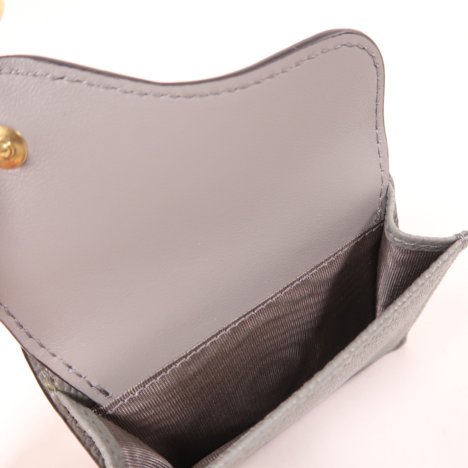 Dior 牛皮皮革Wallet金扣錢包