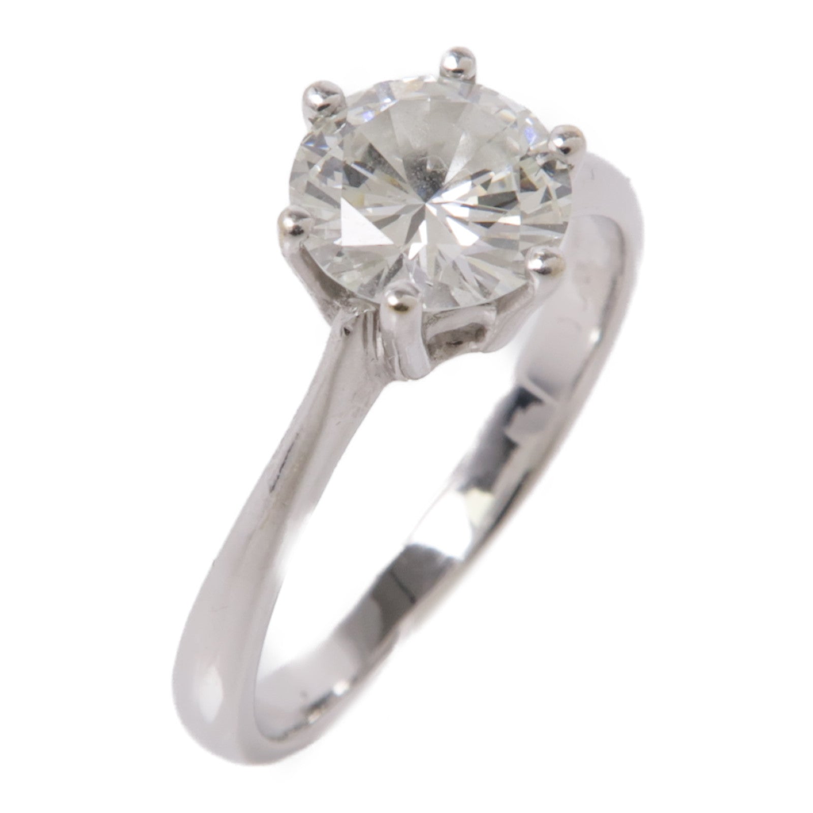 JEWELRY 18K白金Ring1.00ct鑽石戒指US#7