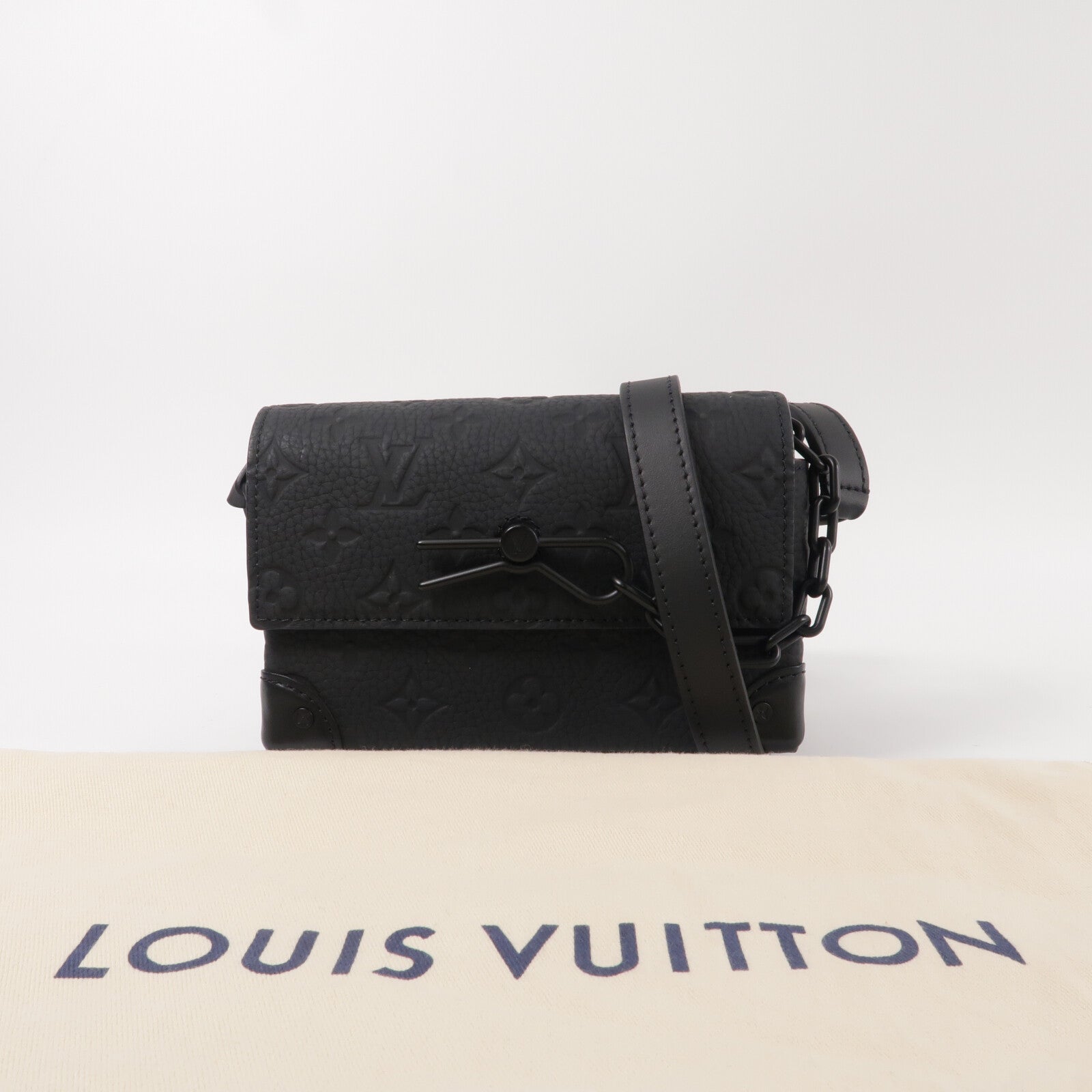 LOUIS VUITTON Monogram Taurillon Steamer Wearable Wallet肩背袋