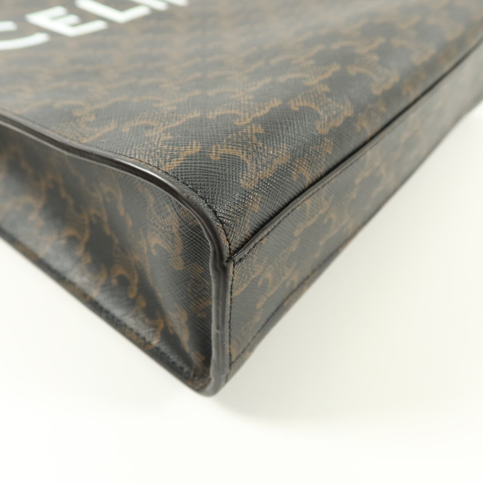 CELINE 塗層帆布Triomphe Cabas Vertical Large Tote手挽肩背兩用袋