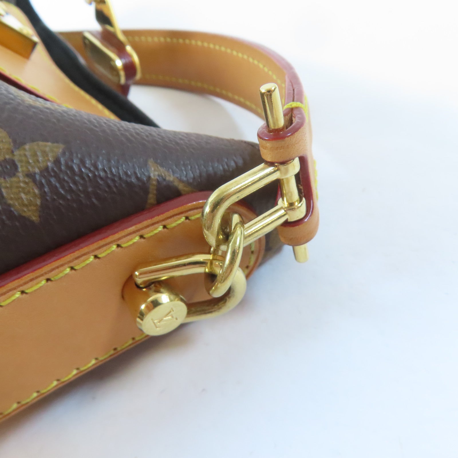 LOUIS VUITTON Monogram Duffle金扣手挽肩背兩用袋啡色