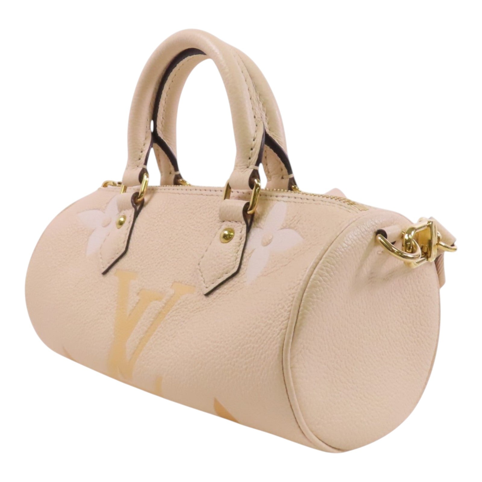 LOUIS VUITTON Monogram Empreinte Papillon BB金金扣手挽肩背兩用袋