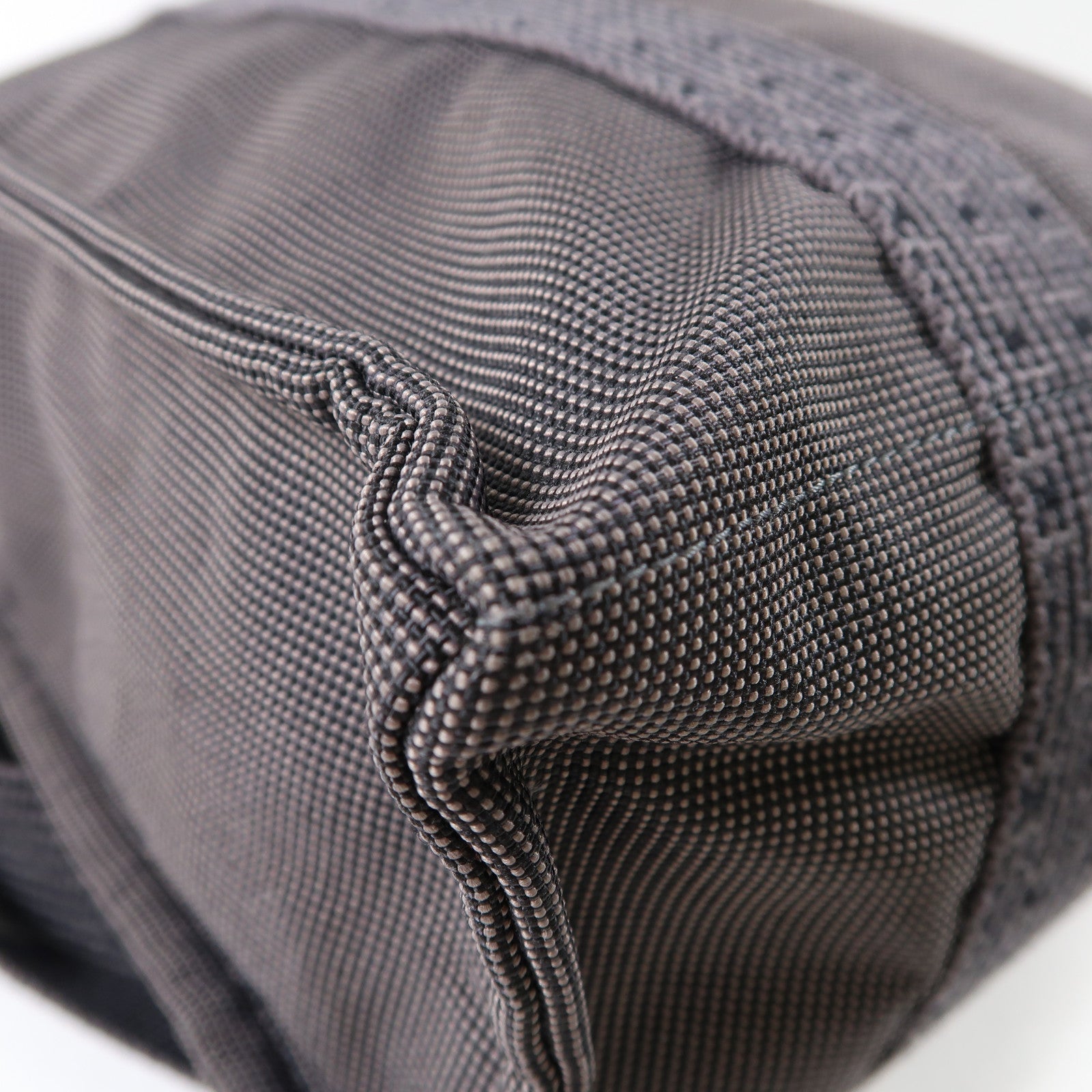 HERMES 帆布Herline Backpack Tote銀扣背包灰色