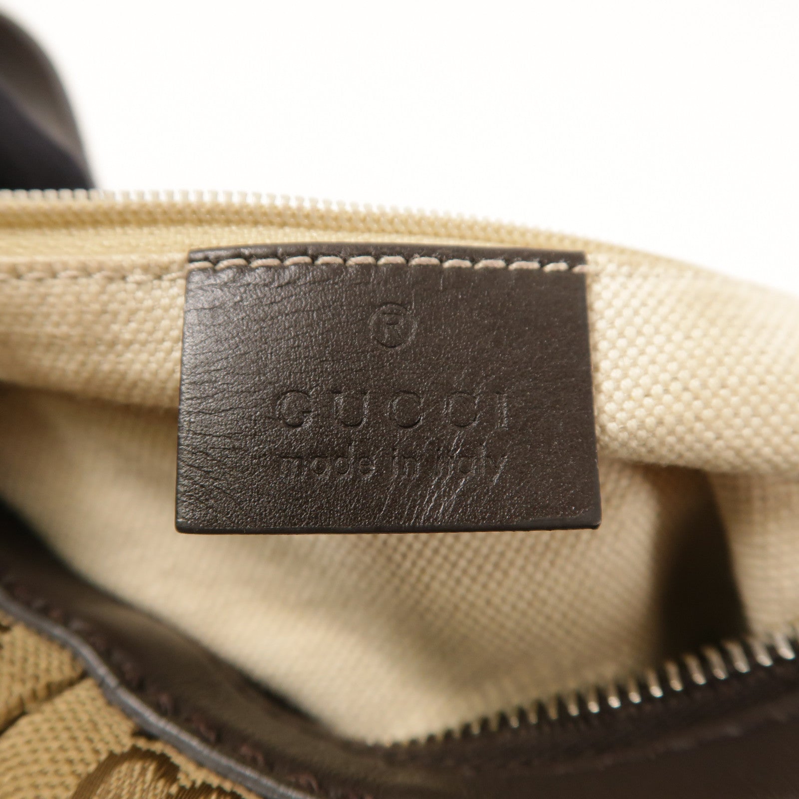 GUCCI GG GHW Shoulder Bag 232955 Canvas Brown