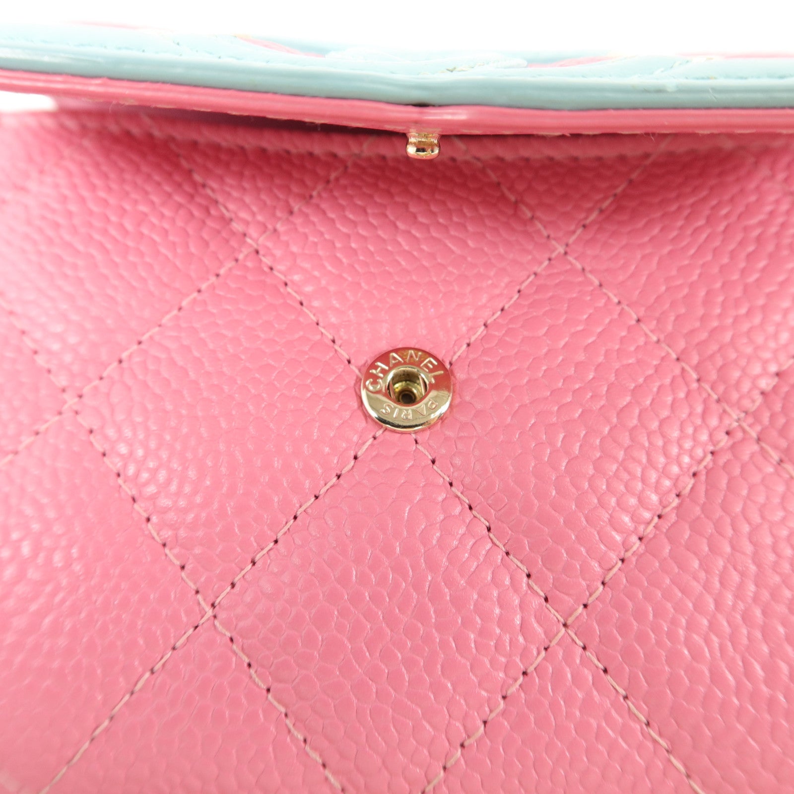 CHANEL 牛皮皮革CC Filigree Small Flap Wallet卡片套