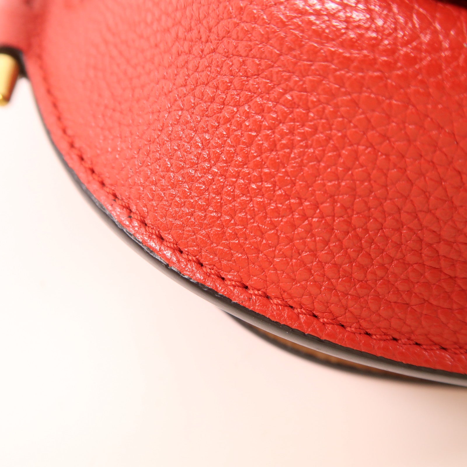 LOEWE 【激減優惠】牛皮皮革Gate Mini金扣肩背袋紅色