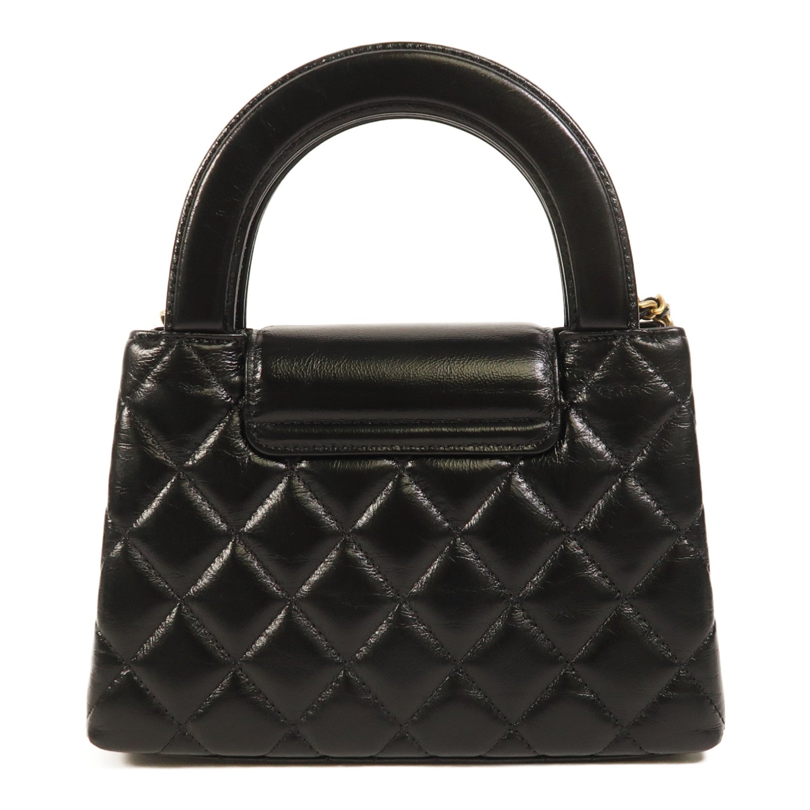 CHANEL 牛皮皮革Mini Kelly金扣手挽肩背兩用袋