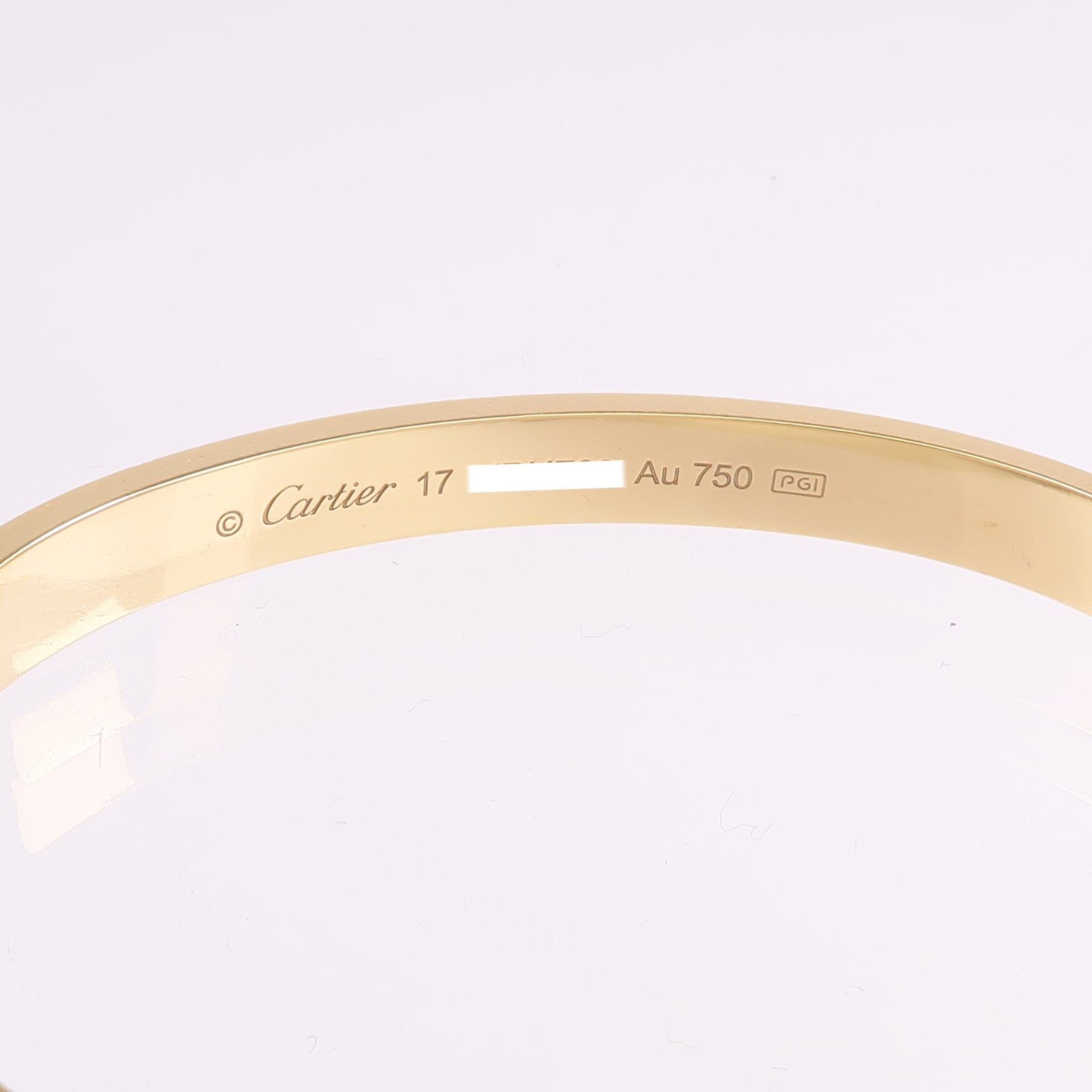 CARTIER 18K黃金Love Bracelet手鐲