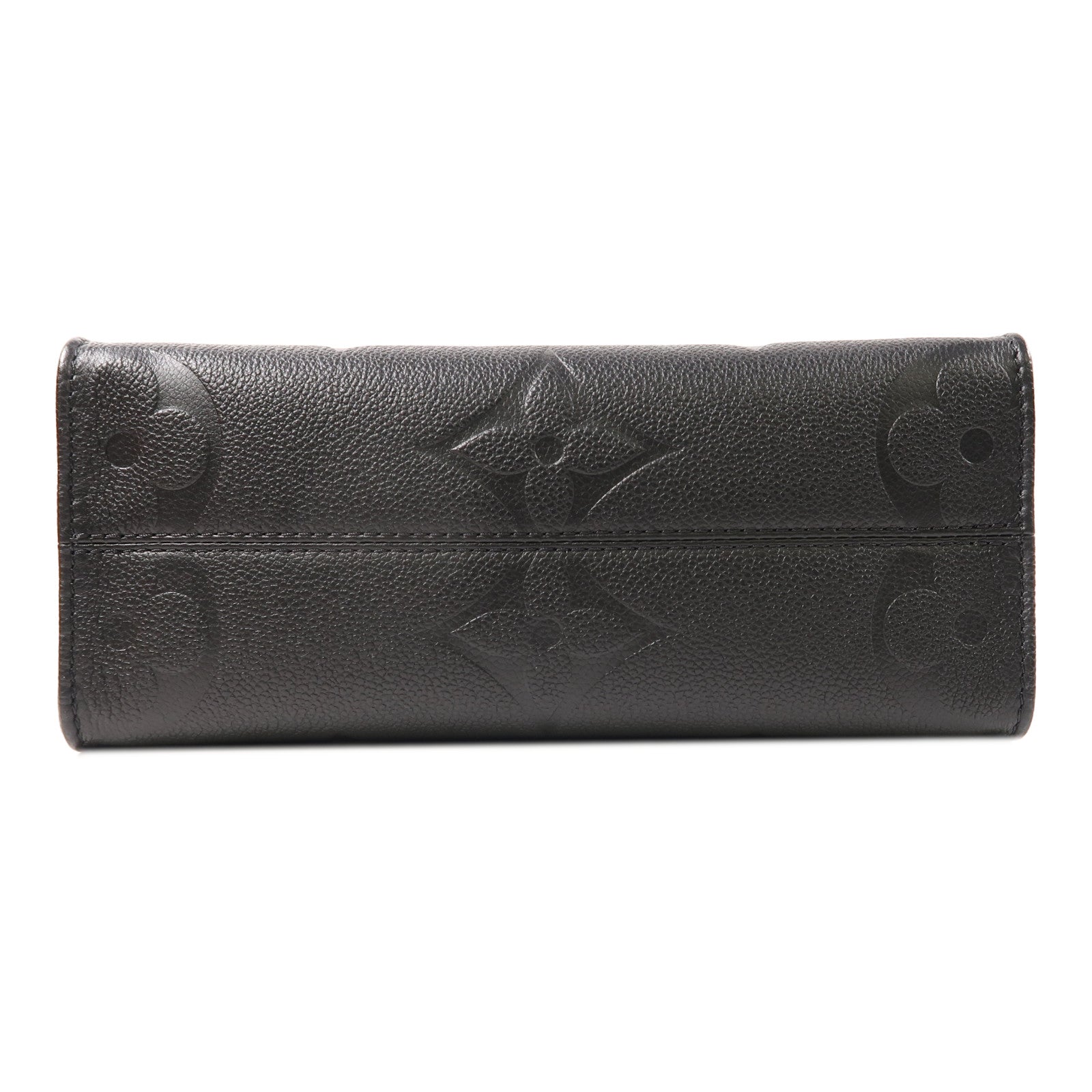 LOUIS VUITTON Monogram Empreinte On The Go PM金扣手挽肩背兩用袋黑色