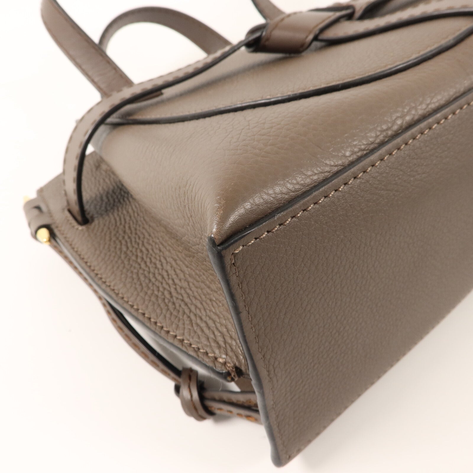LOEWE 牛皮皮革Gate Top Handle Mini手挽肩背兩用袋