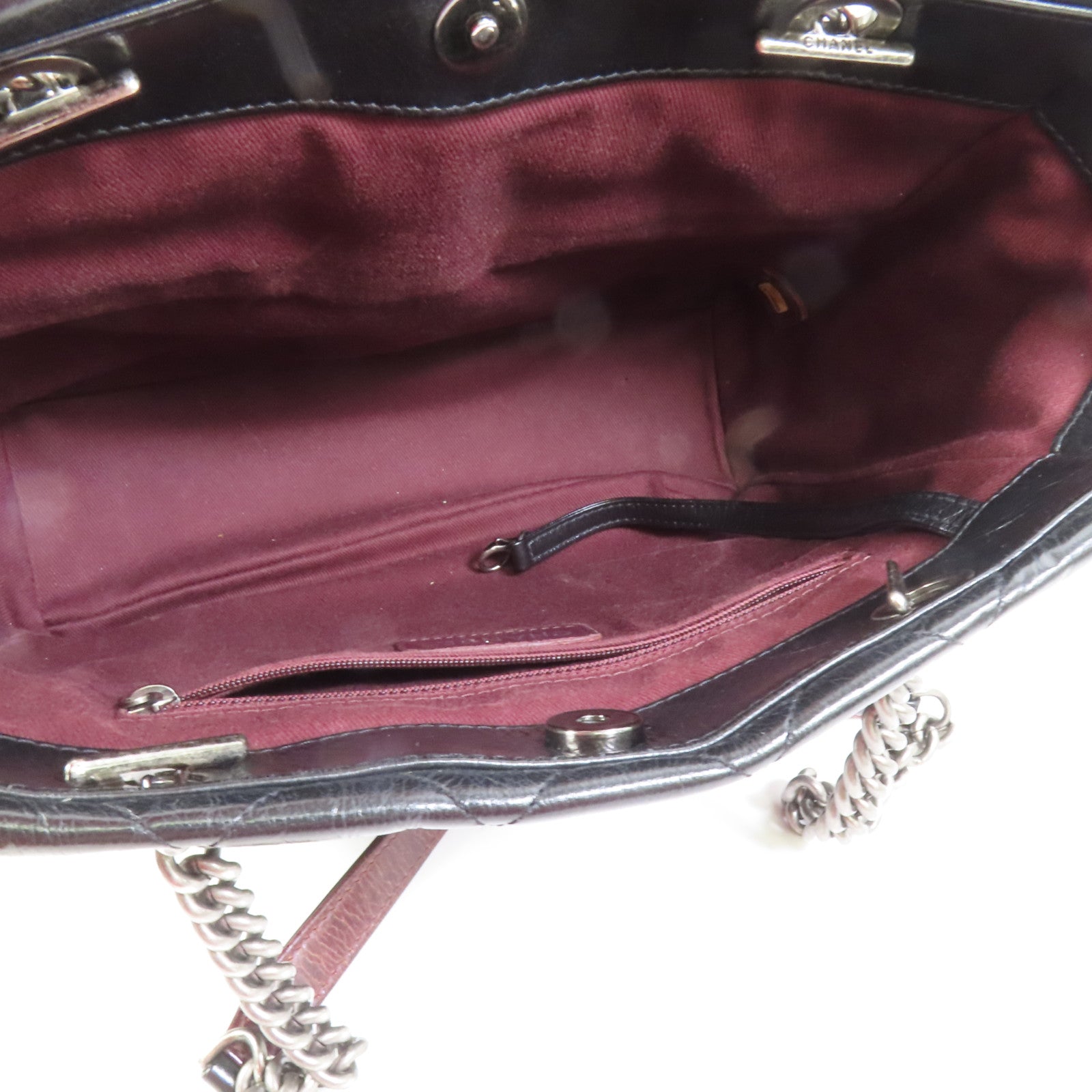 CHANEL 牛皮皮革Chain Shoulder肩背袋