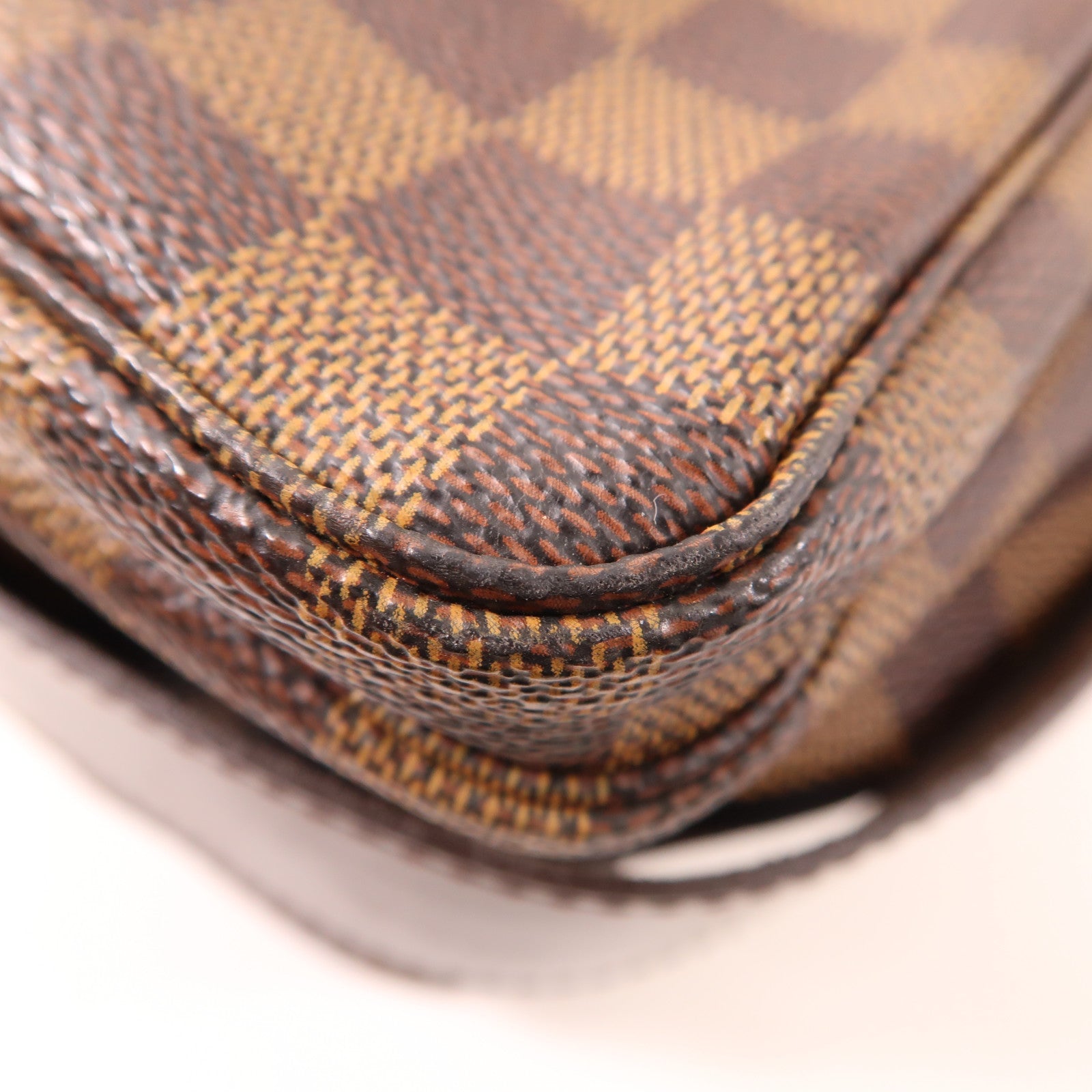 LOUIS VUITTON LV GHW Naviglio Shoulder Bag N45255 Damier Brown
