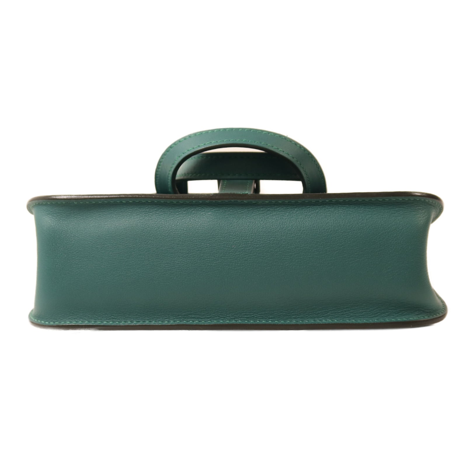 HERMES Swift皮革Mini Halzan手挽肩背兩用袋Malachite