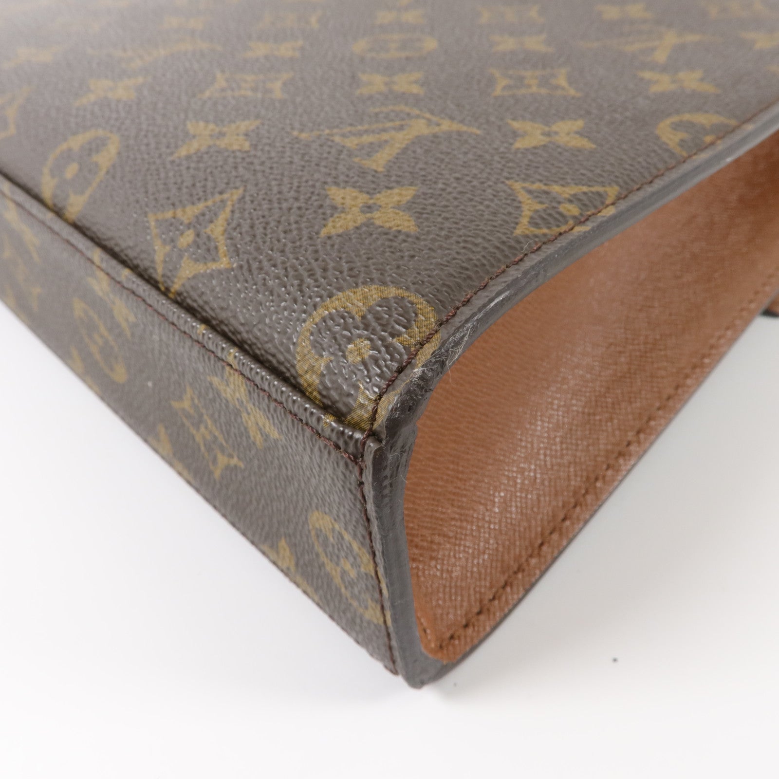 LOUIS VUITTON Monogram Malesherbes金扣手挽袋
