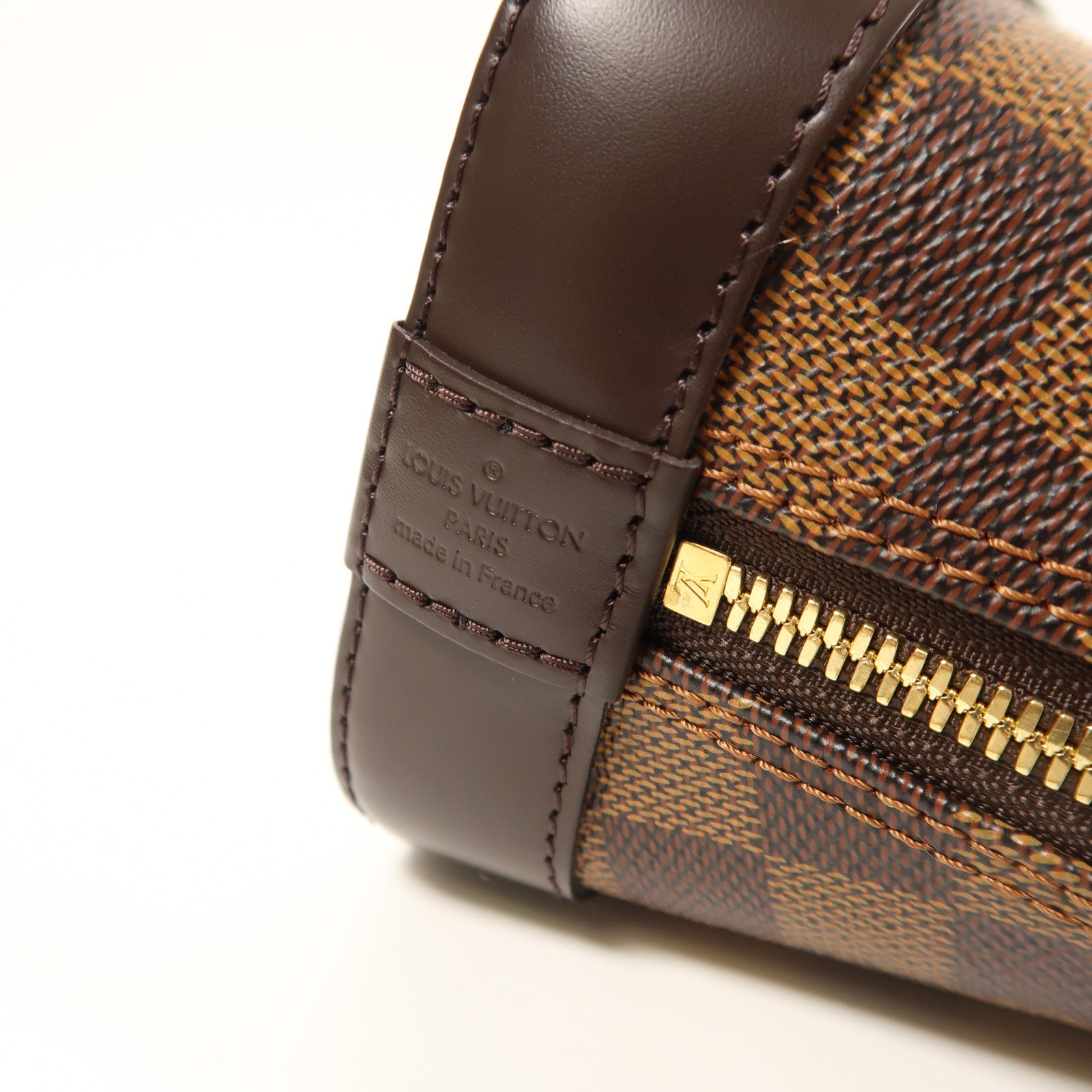 LOUIS VUITTON Damier Alma BB金扣手挽肩背兩用袋