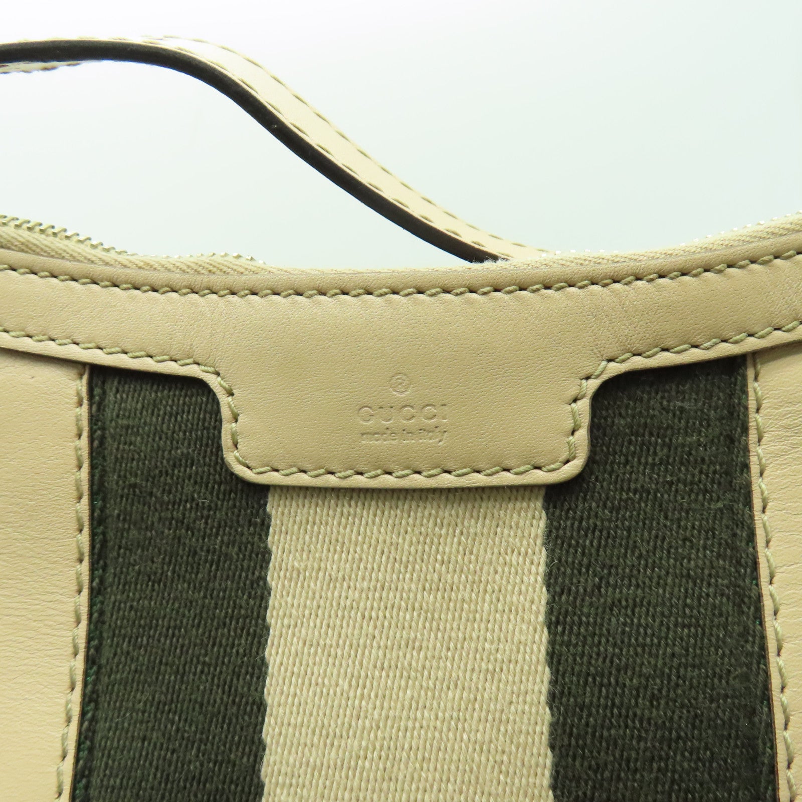 GUCCI 【激減優惠】帆布Shoulder Bag金扣肩背袋米色