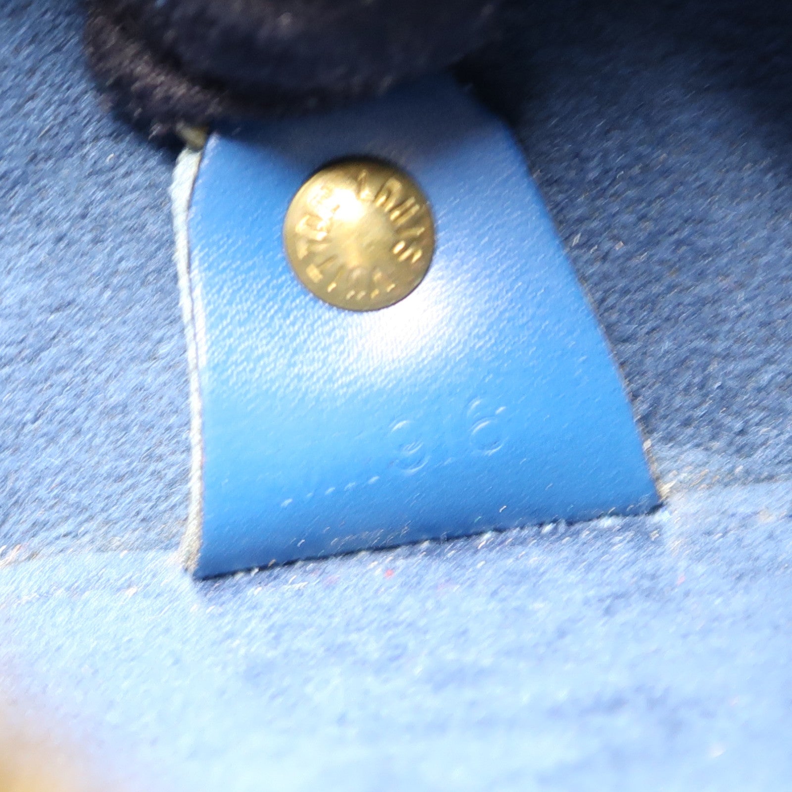 LOUIS VUITTON LV Soufflot Handbag M52225 Epi Blue