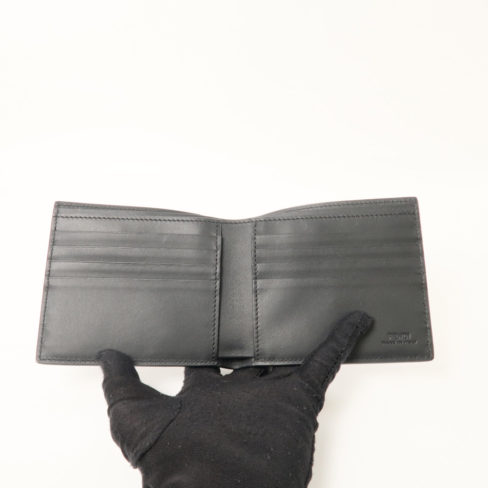 FENDI Vocabulary Wallet 7M0169.60E179 Calfskin Leather Blue