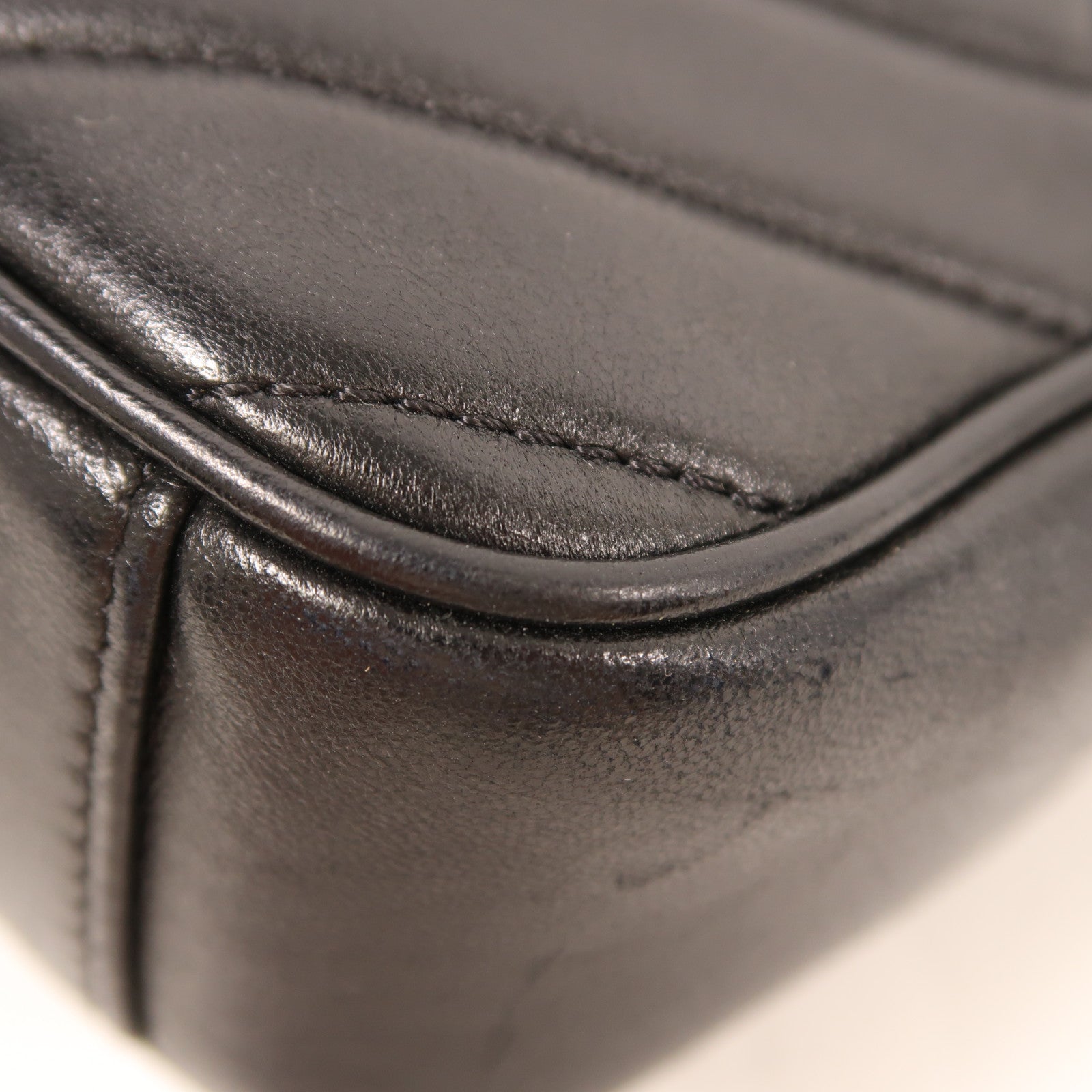 CHANEL 牛皮皮革Chain Shoulder Bag金扣鏈帶肩背袋